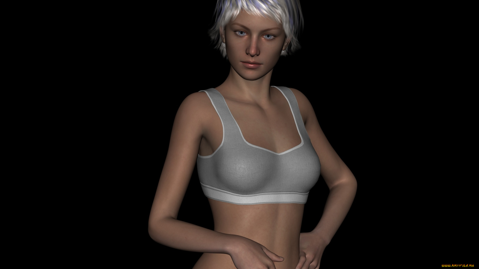 3д, графика, люди, , people, девушка, взгляд, фон, блондинка