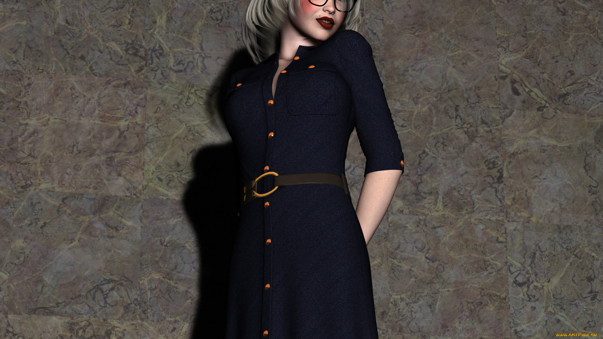 3д, графика, люди, , people, очки, фон, взгляд, девушка