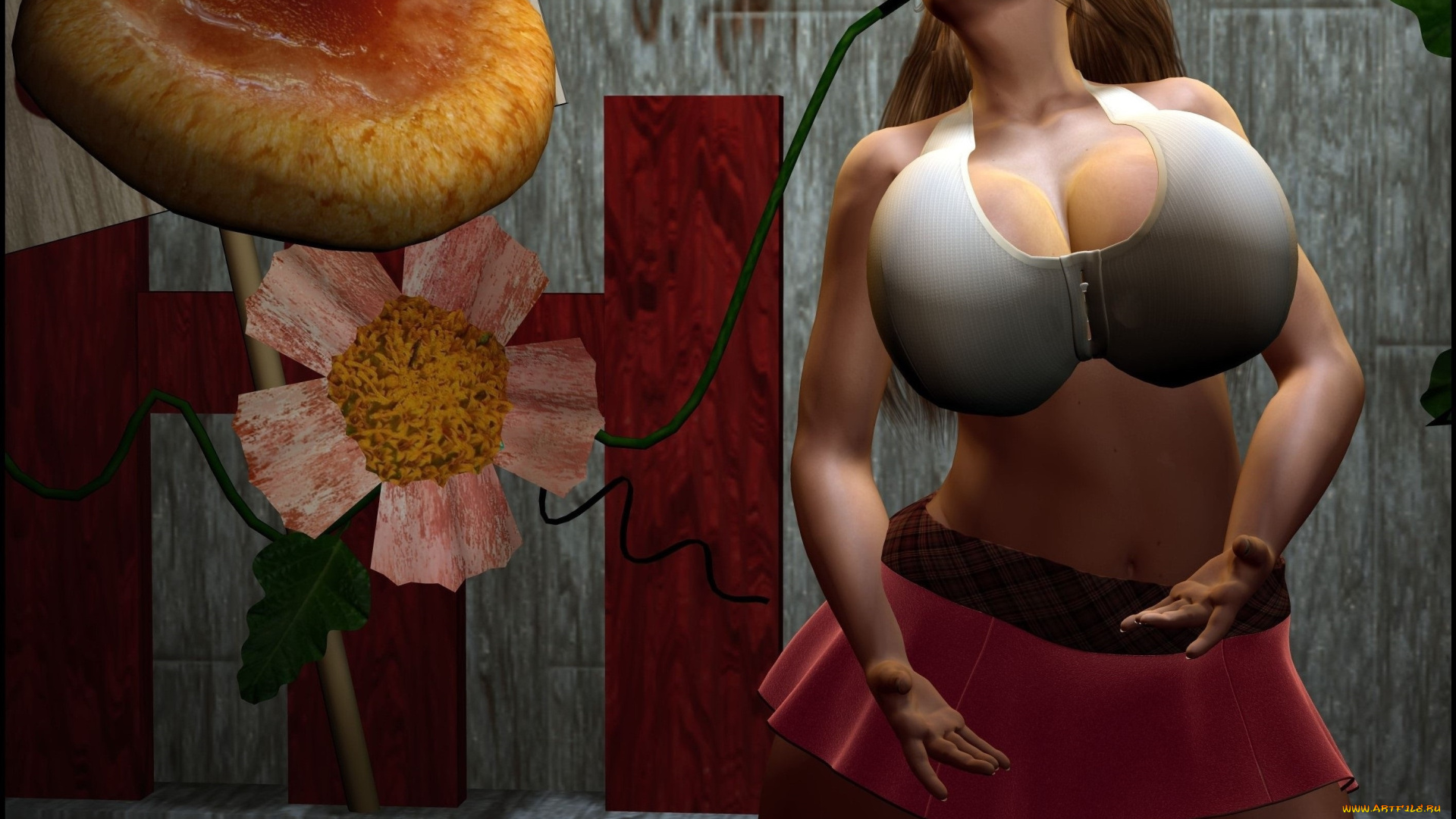 3д, графика, люди, , people, взгляд, девушка, фон