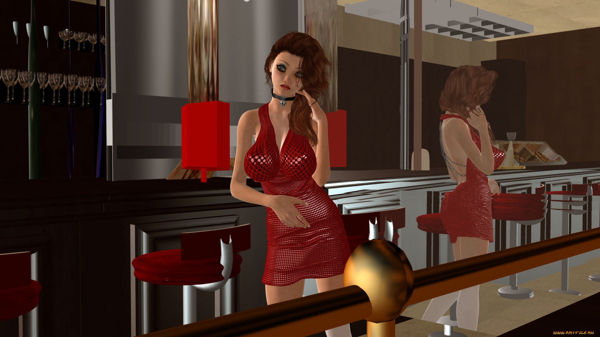 3д, графика, люди, , people, взгляд, девушка, фон