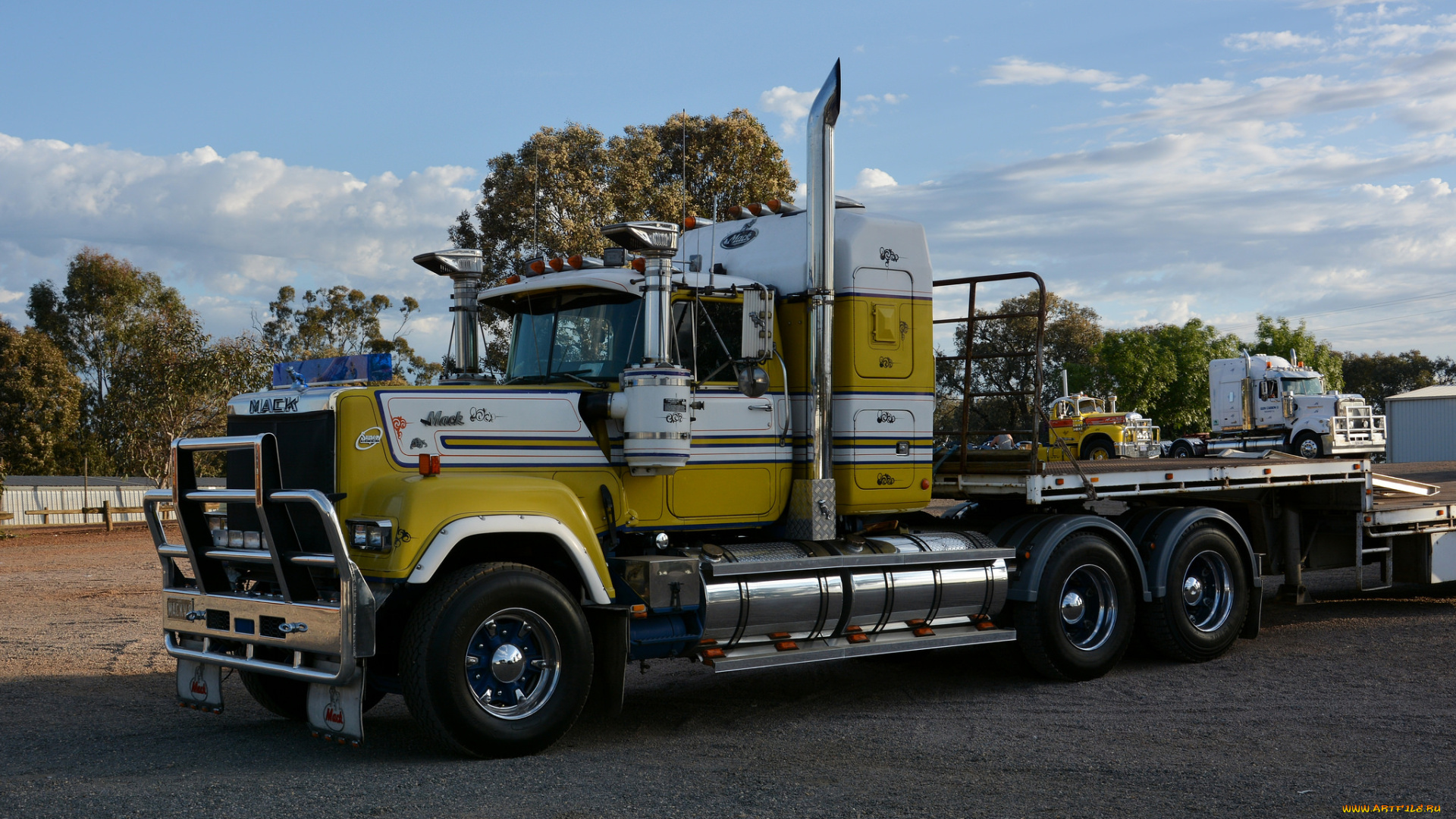 mack, superliner, автомобили, mack, седельный, грузовик, тяжелый, тягач