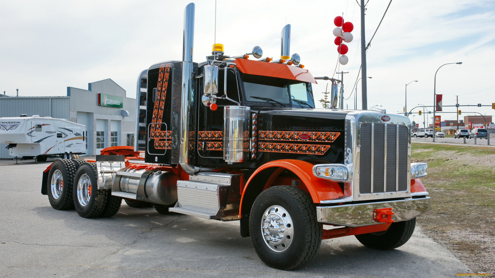 peterbilt, автомобили, седельный, тягач, грузовик, тяжелый