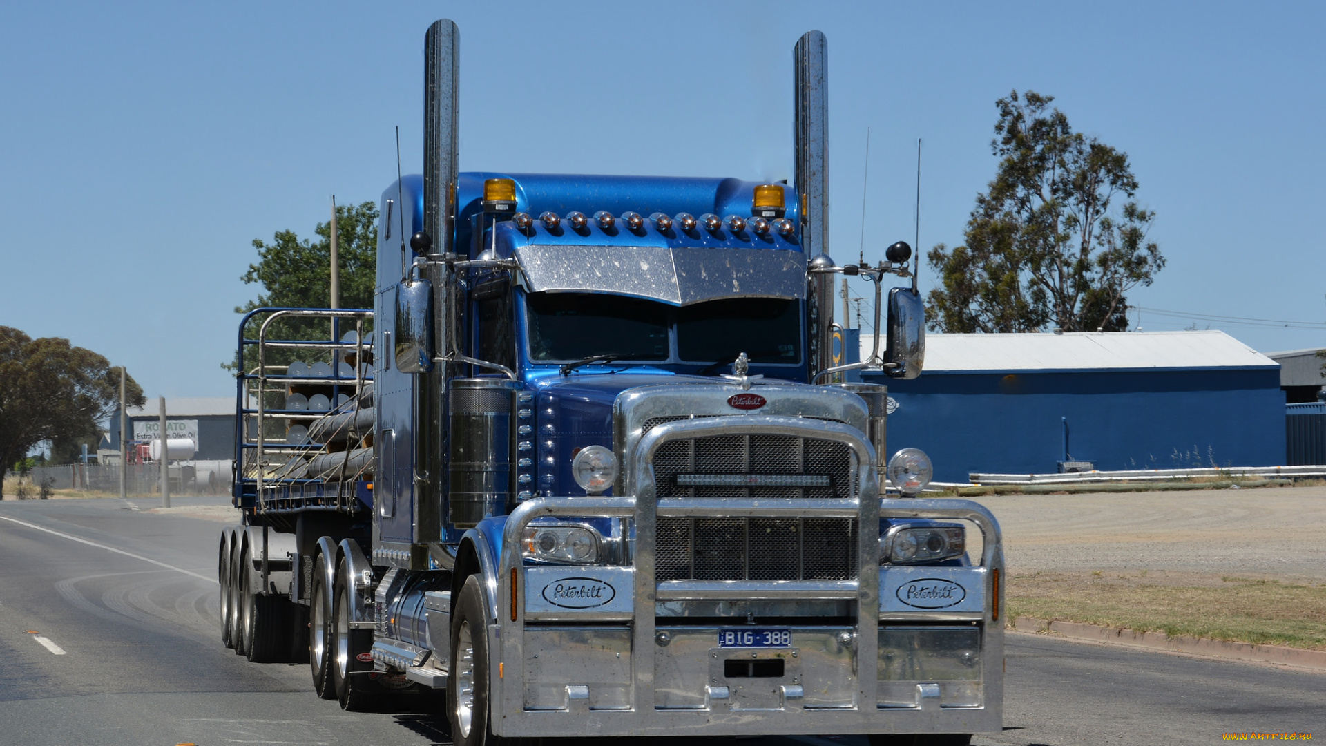 peterbilt, автомобили, тяжелый, тягач, грузовик, седельный