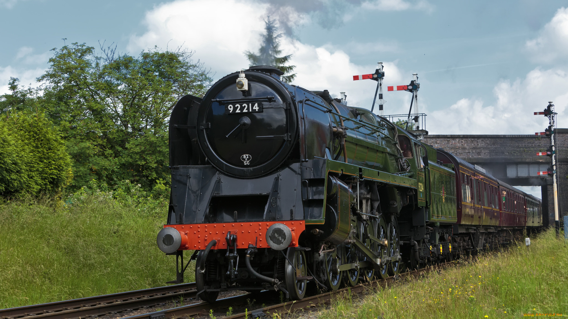 техника, паровозы, дорога, железная, паровоз