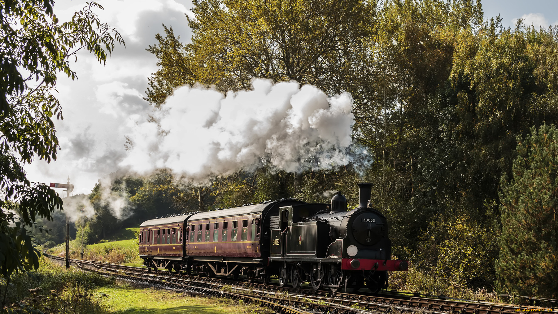 техника, паровозы, паровоз, дорога, железная