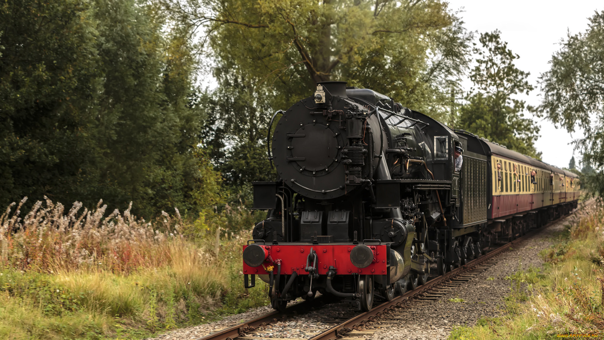 техника, паровозы, паровоз, дорога, железная