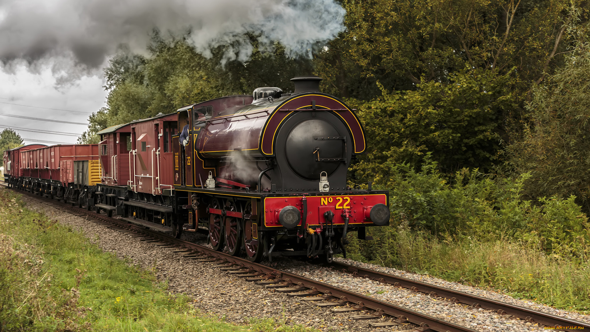 техника, паровозы, паровоз, дорога, железная