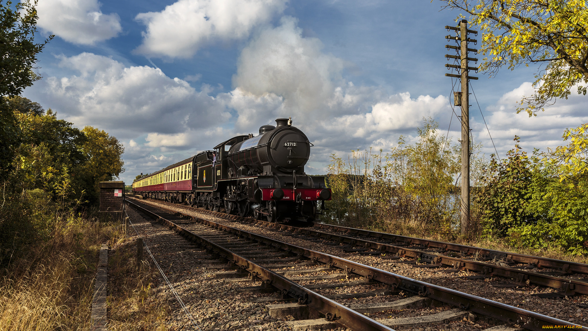 техника, паровозы, паровоз, дорога, железная