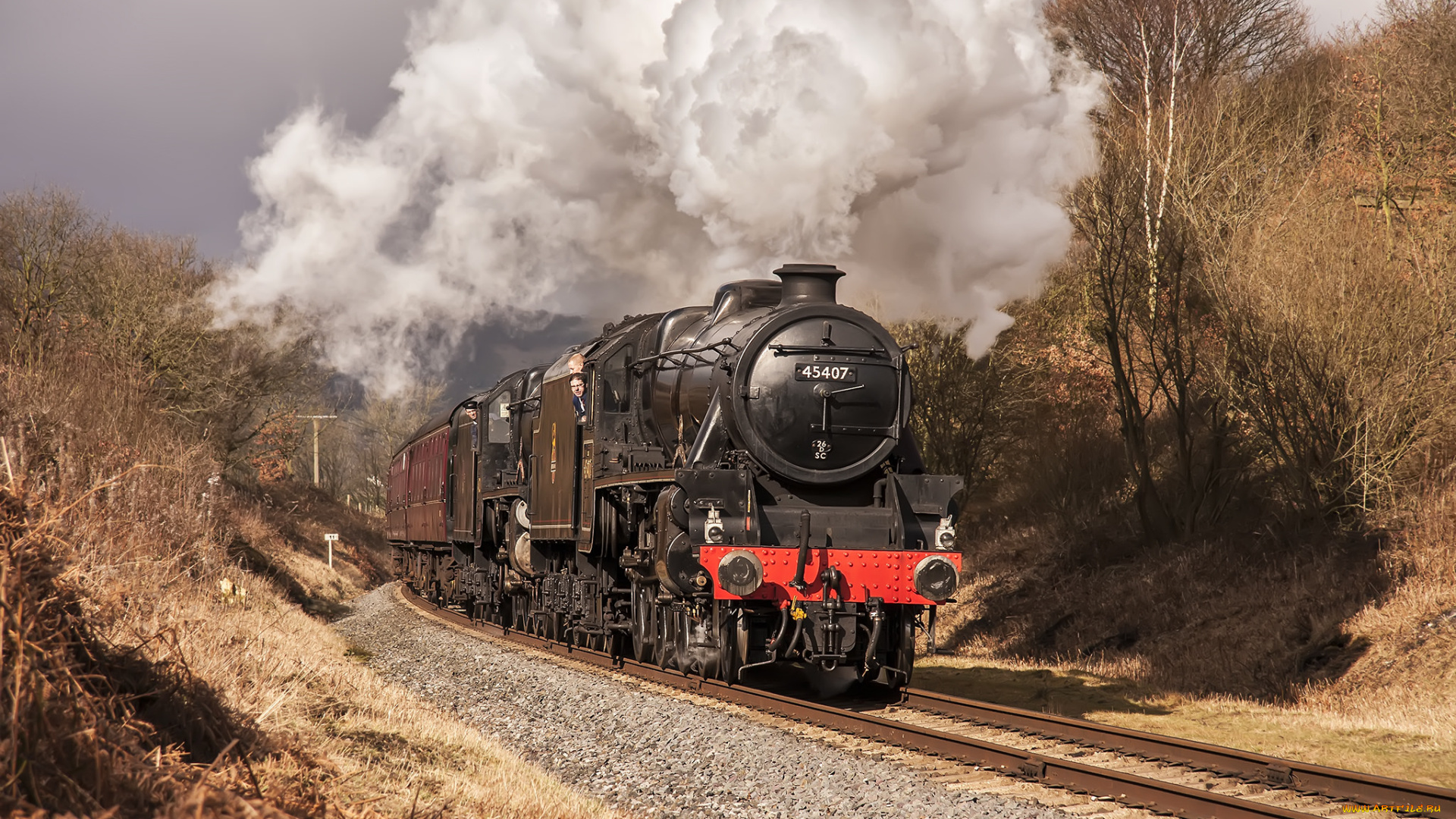 техника, паровозы, паровоз, дорога, железная