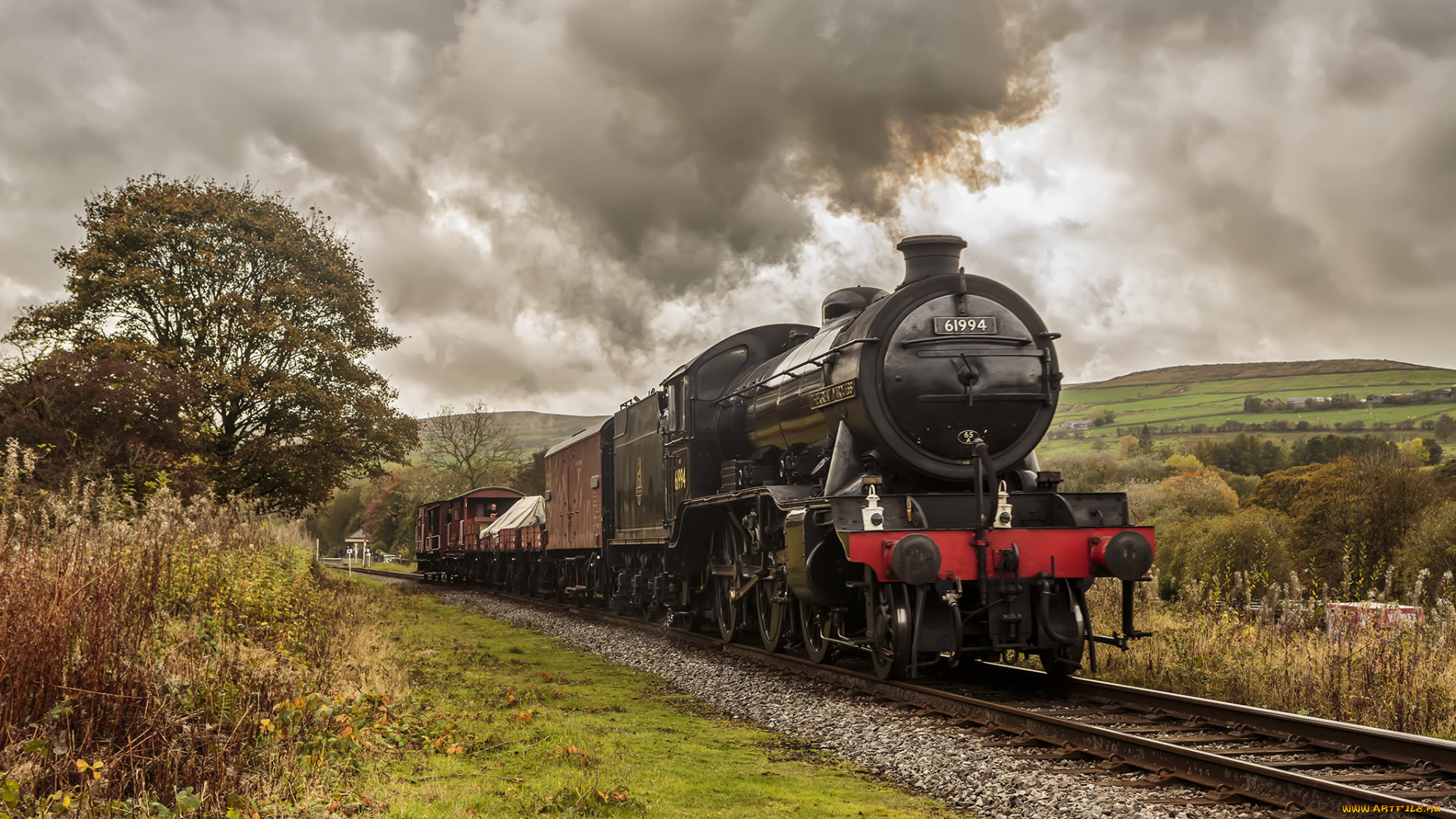 техника, паровозы, паровоз, дорога, железная