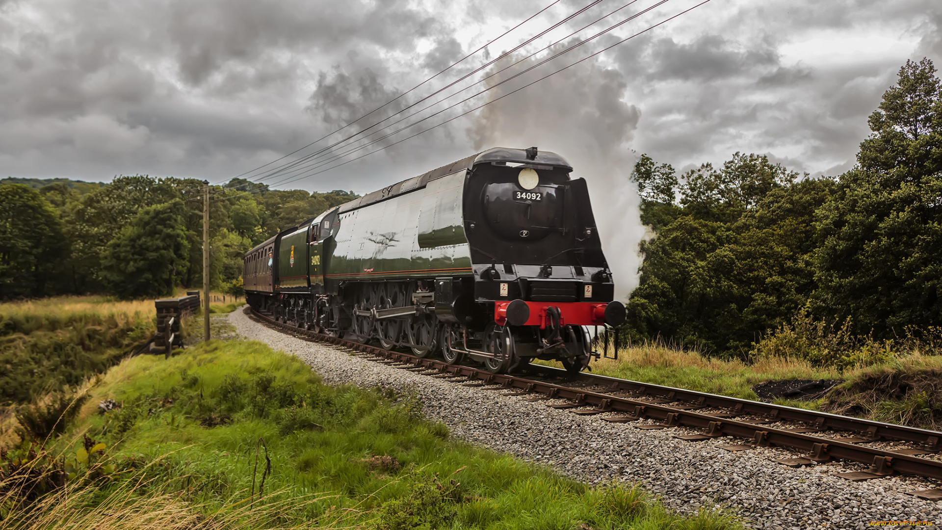 техника, паровозы, паровоз, дорога, железная