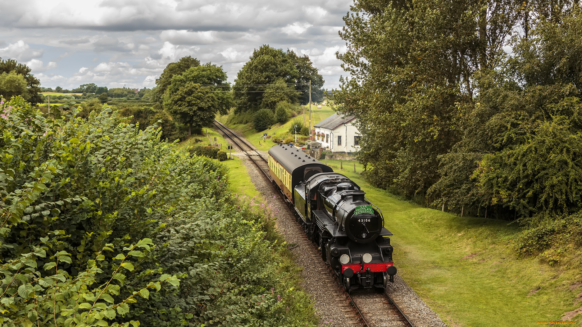 техника, паровозы, паровоз, дорога, железная