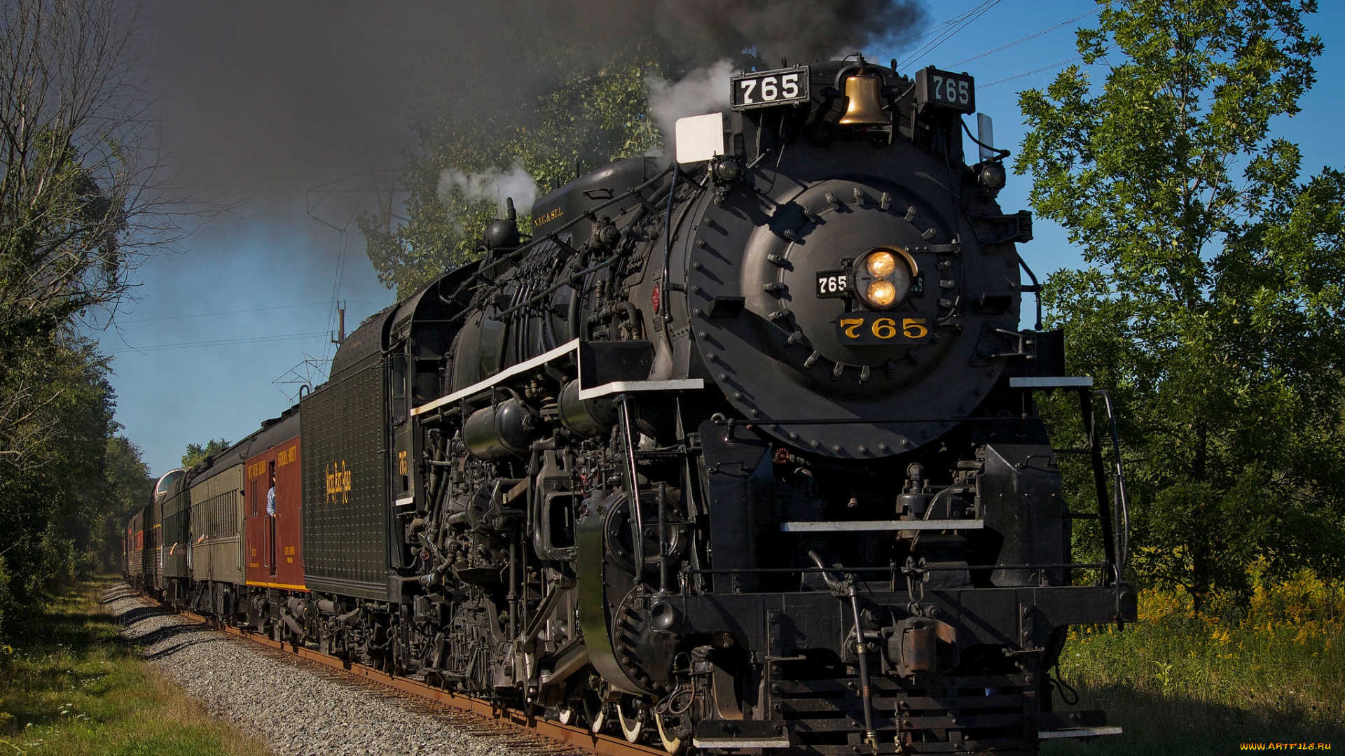 техника, паровозы, паровоз, дорога, железная