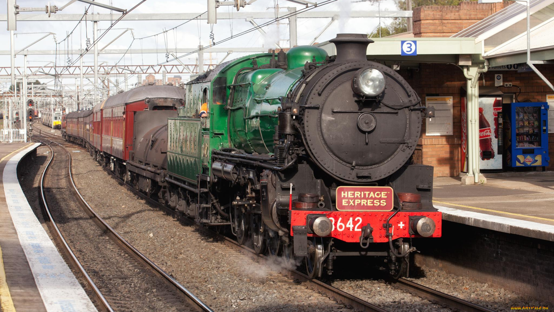 техника, паровозы, паровоз, дорога, железная