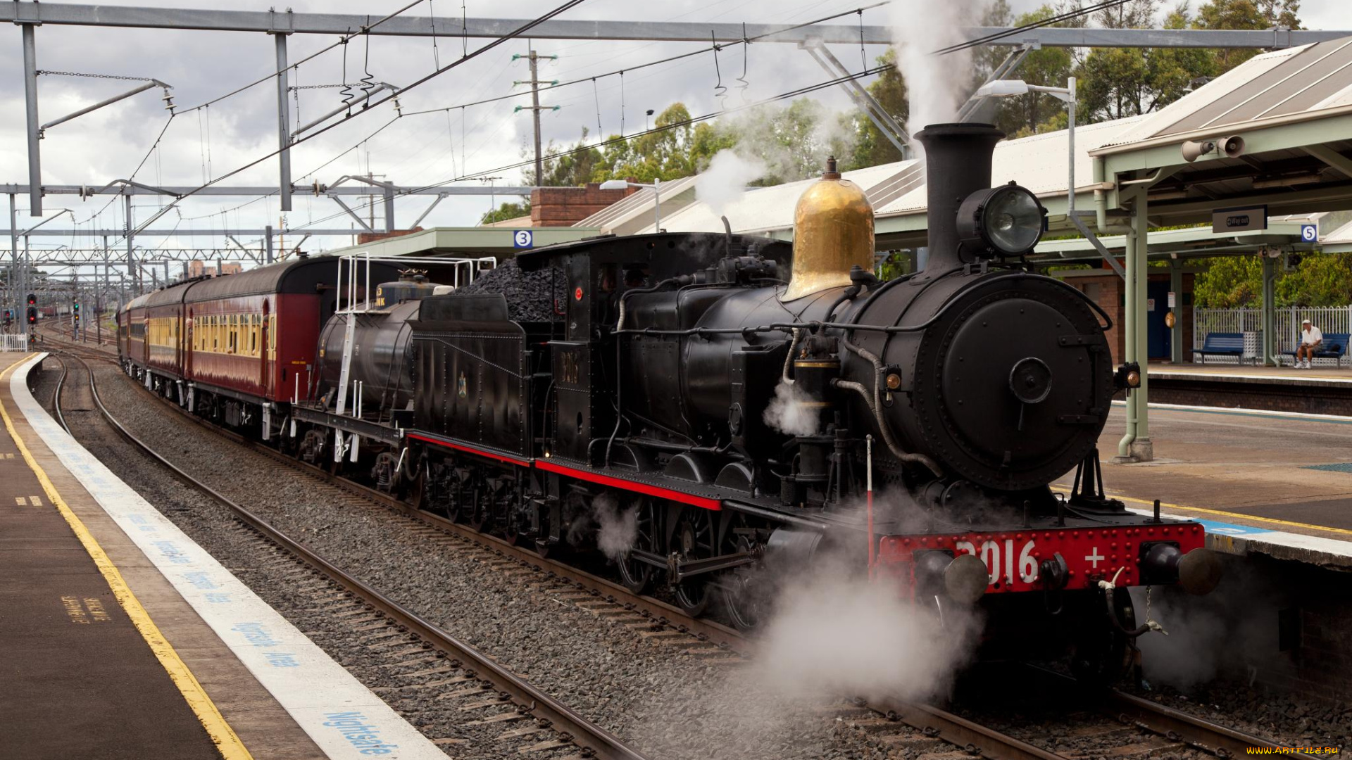 техника, паровозы, паровоз, дорога, железная