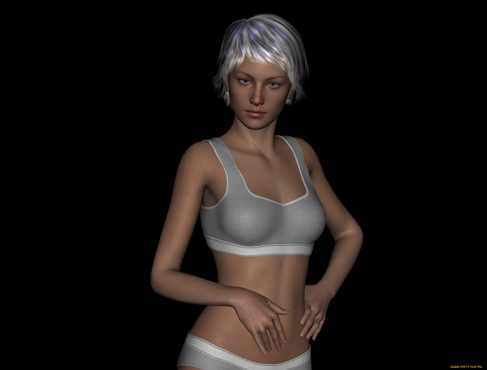 3д, графика, люди, , people, девушка, взгляд, фон, блондинка