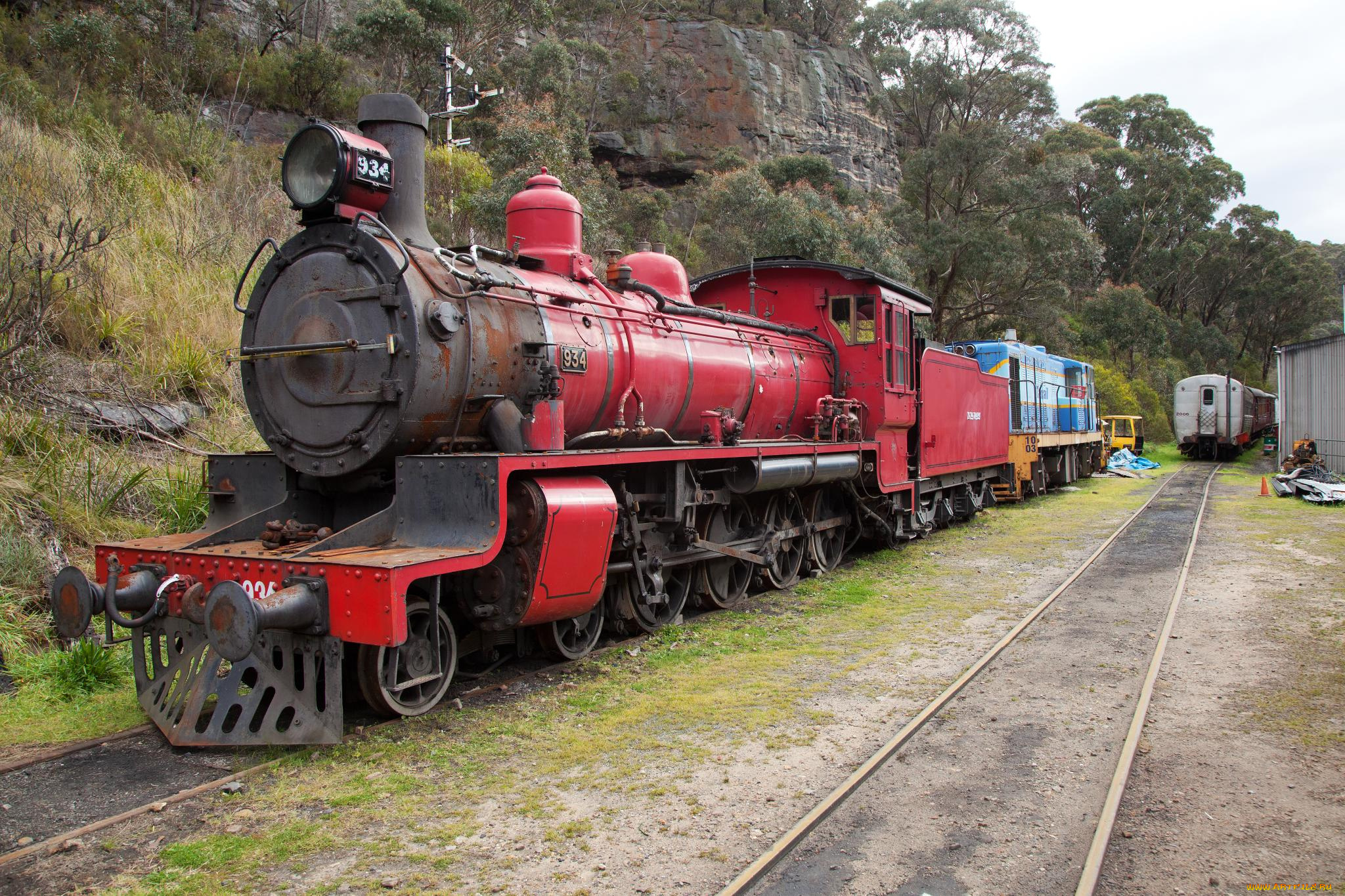 техника, паровозы, дорога, железная, паровоз