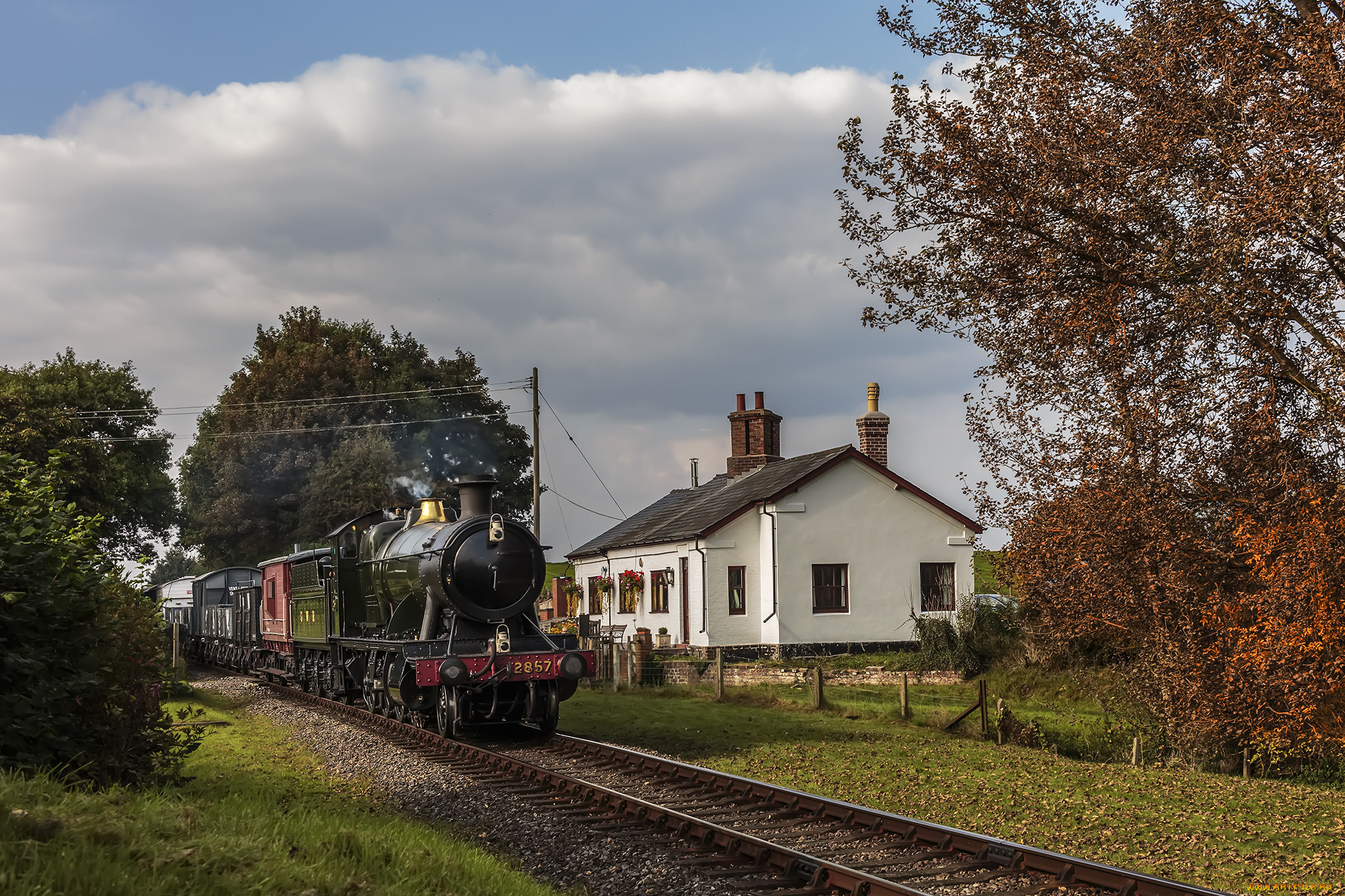 техника, паровозы, паровоз, дорога, железная