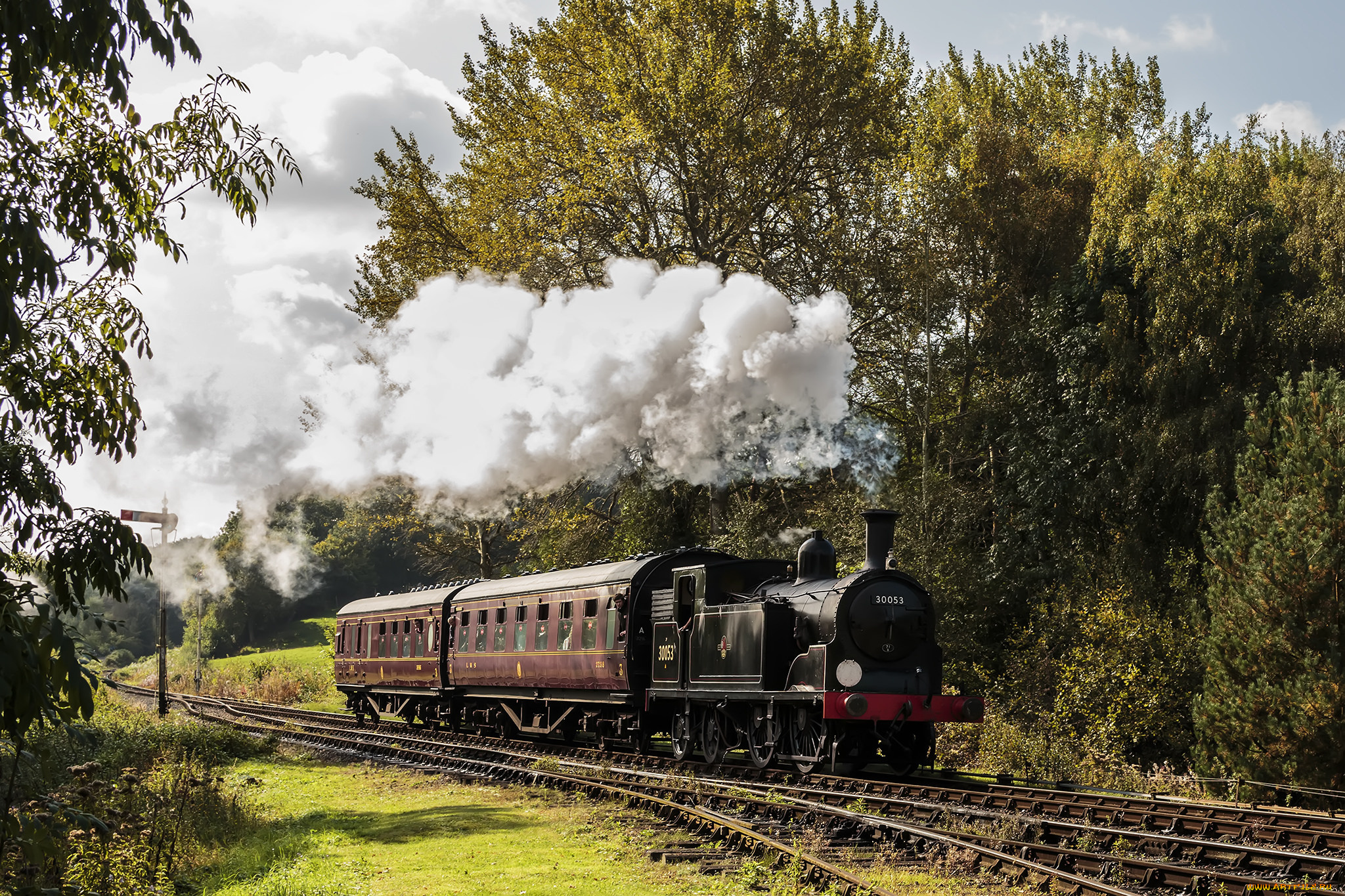 техника, паровозы, паровоз, дорога, железная