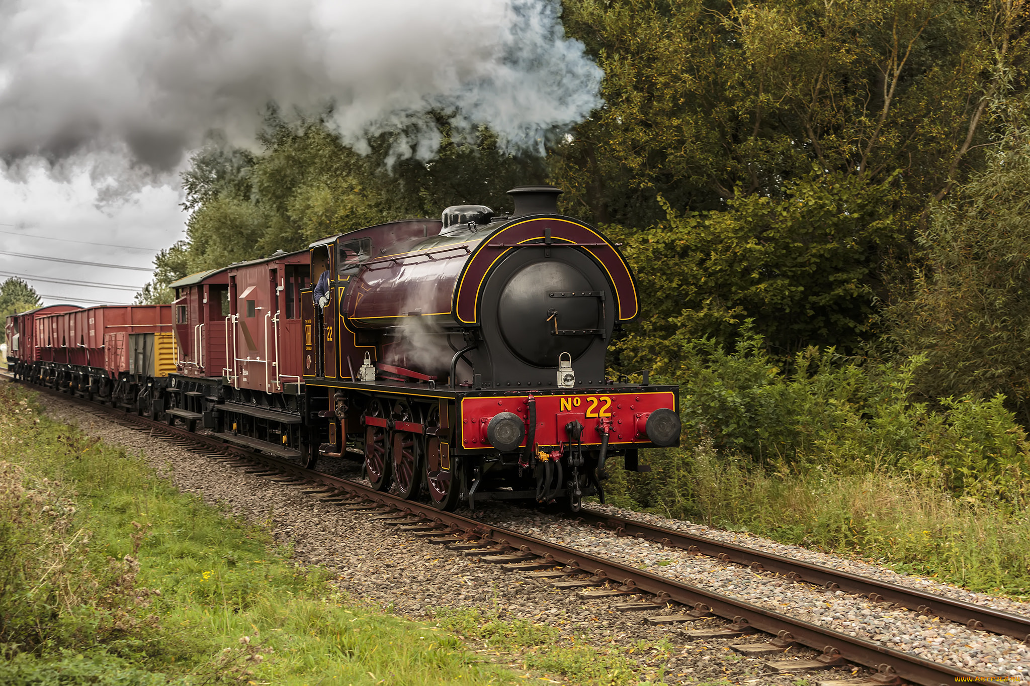 техника, паровозы, паровоз, дорога, железная