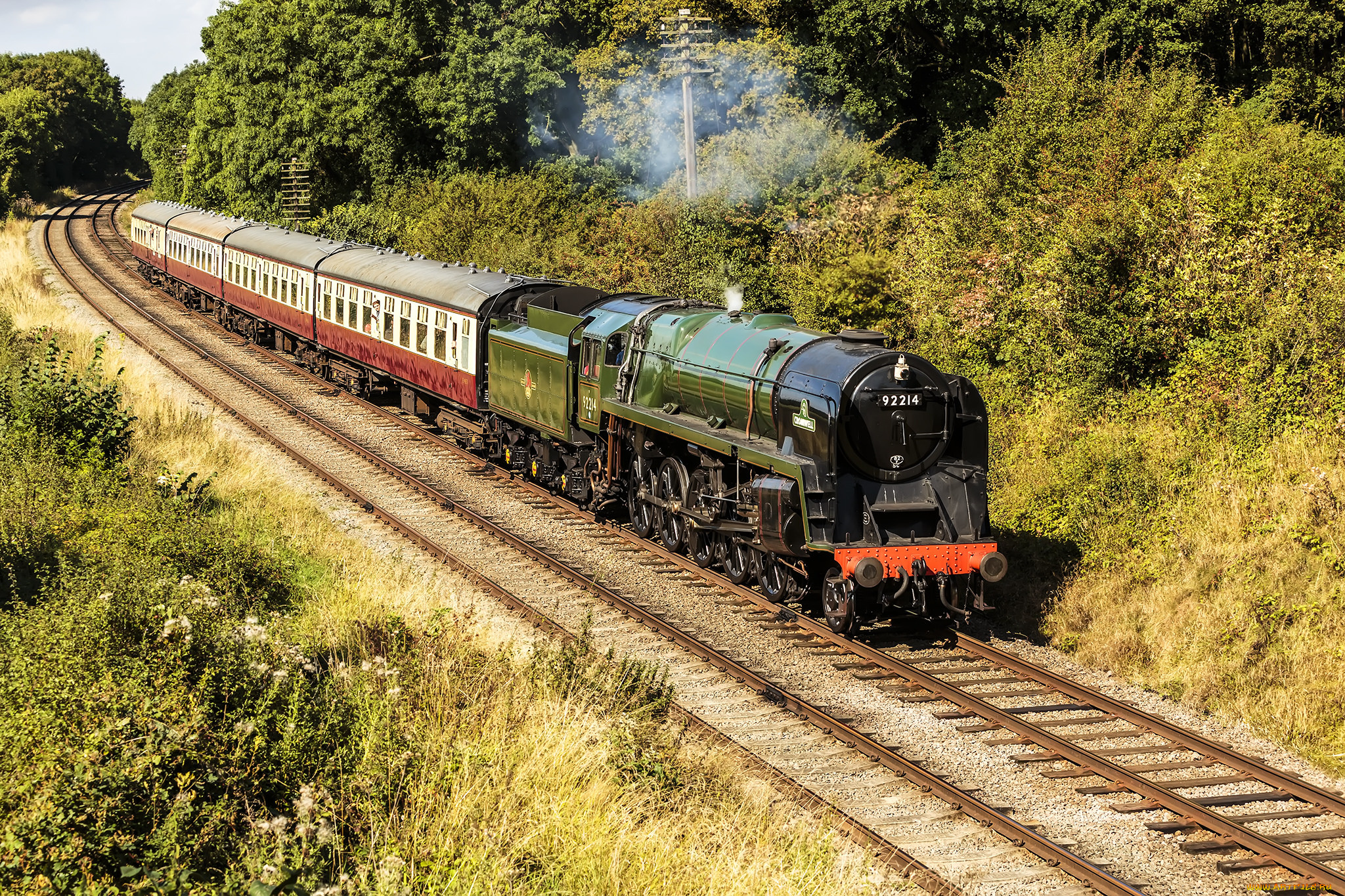 техника, паровозы, паровоз, дорога, железная