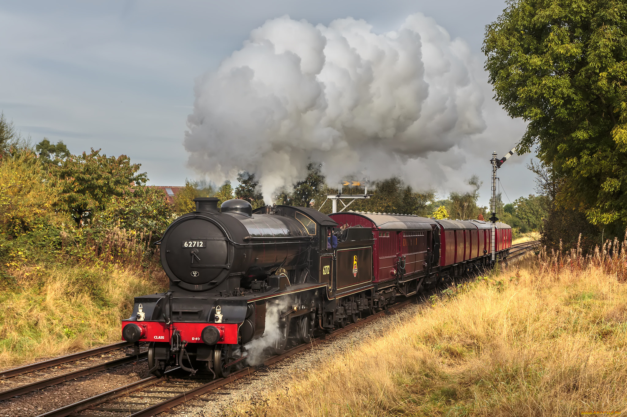 техника, паровозы, паровоз, дорога, железная