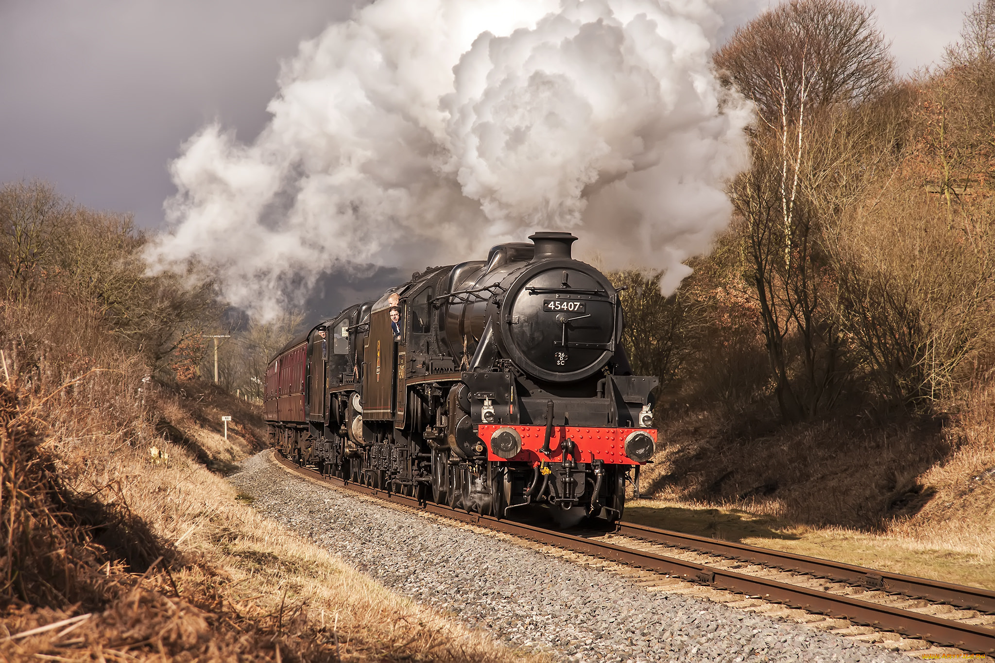 техника, паровозы, паровоз, дорога, железная