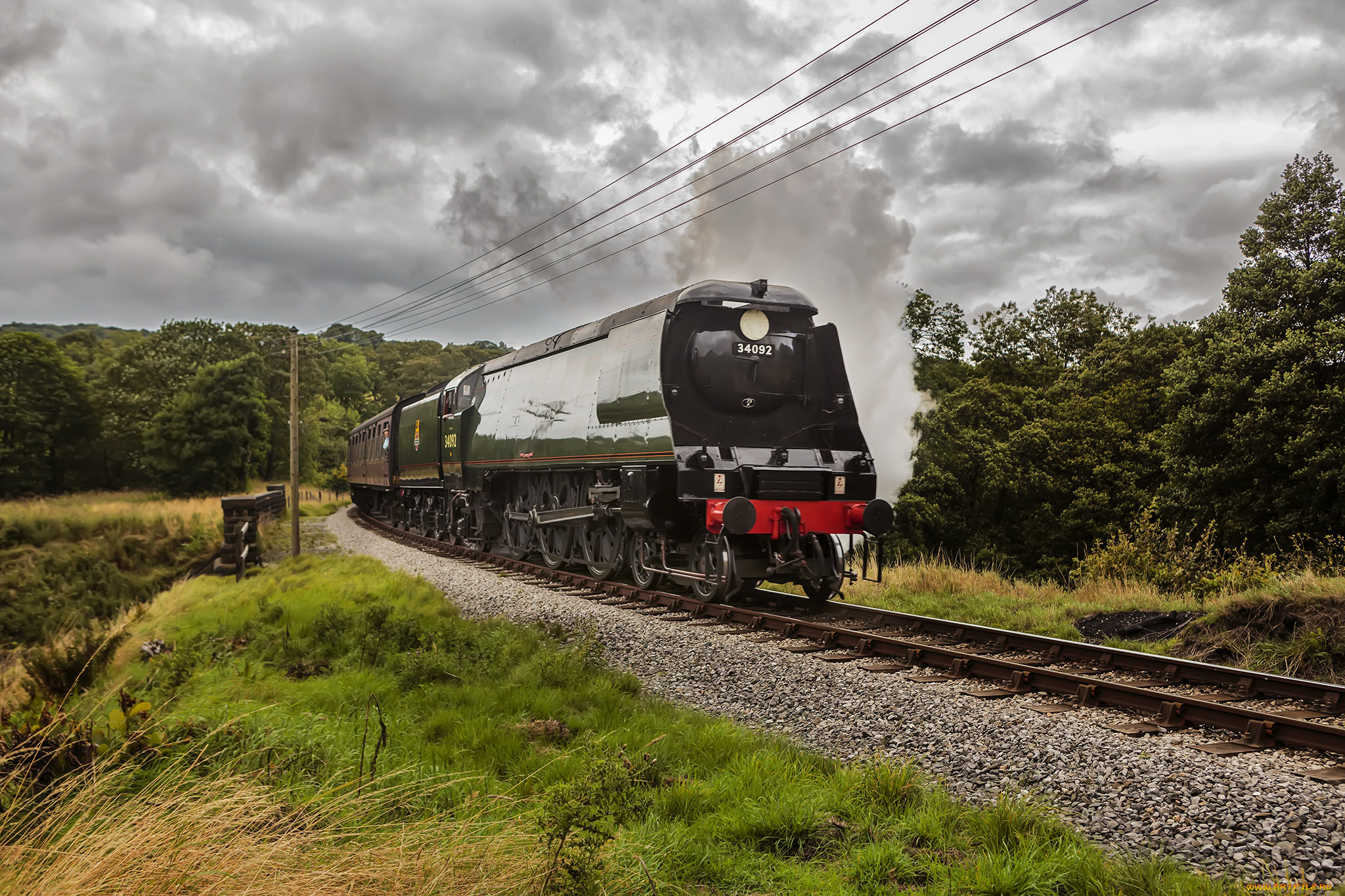техника, паровозы, паровоз, дорога, железная