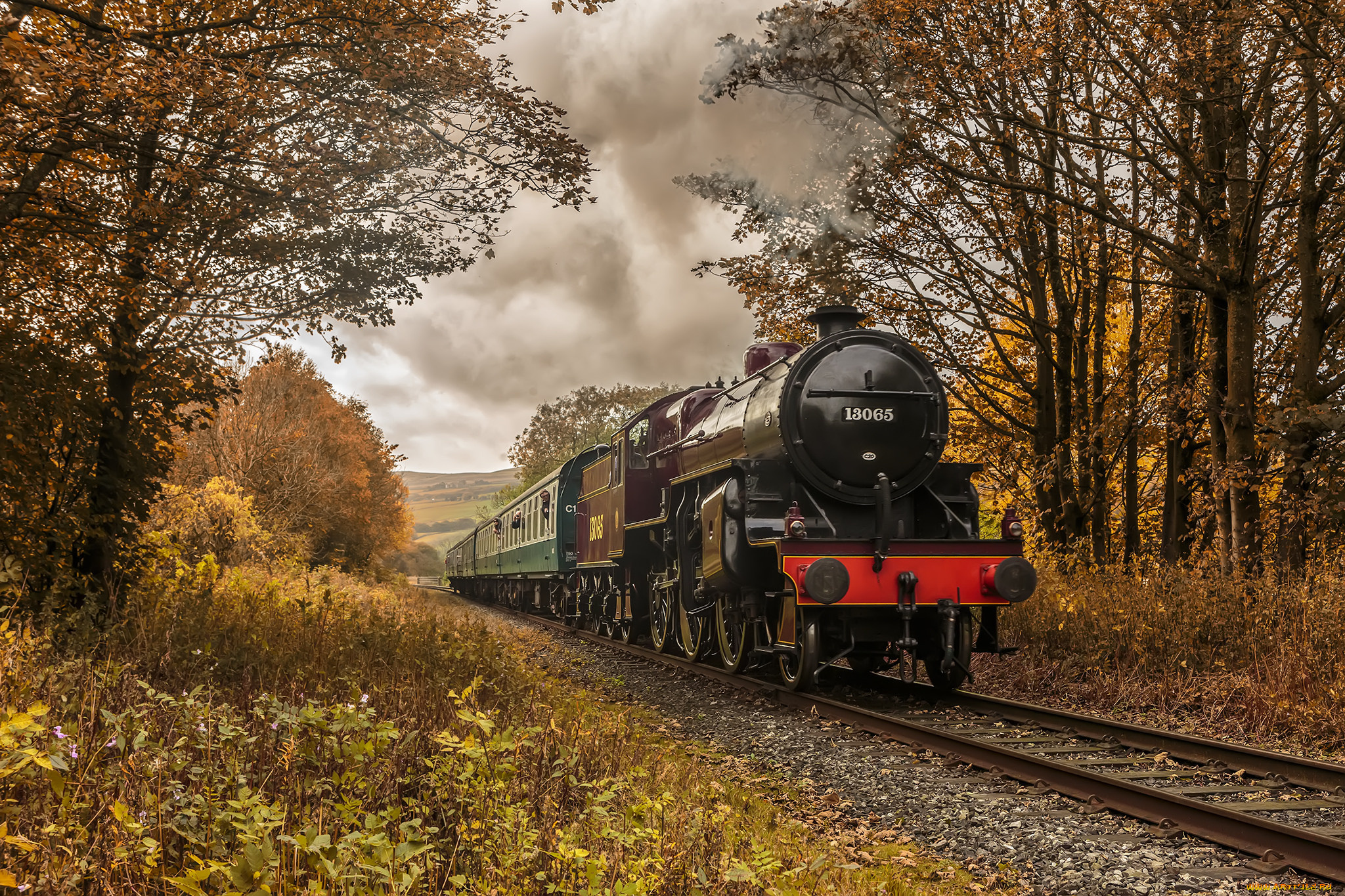 техника, паровозы, паровоз, дорога, железная