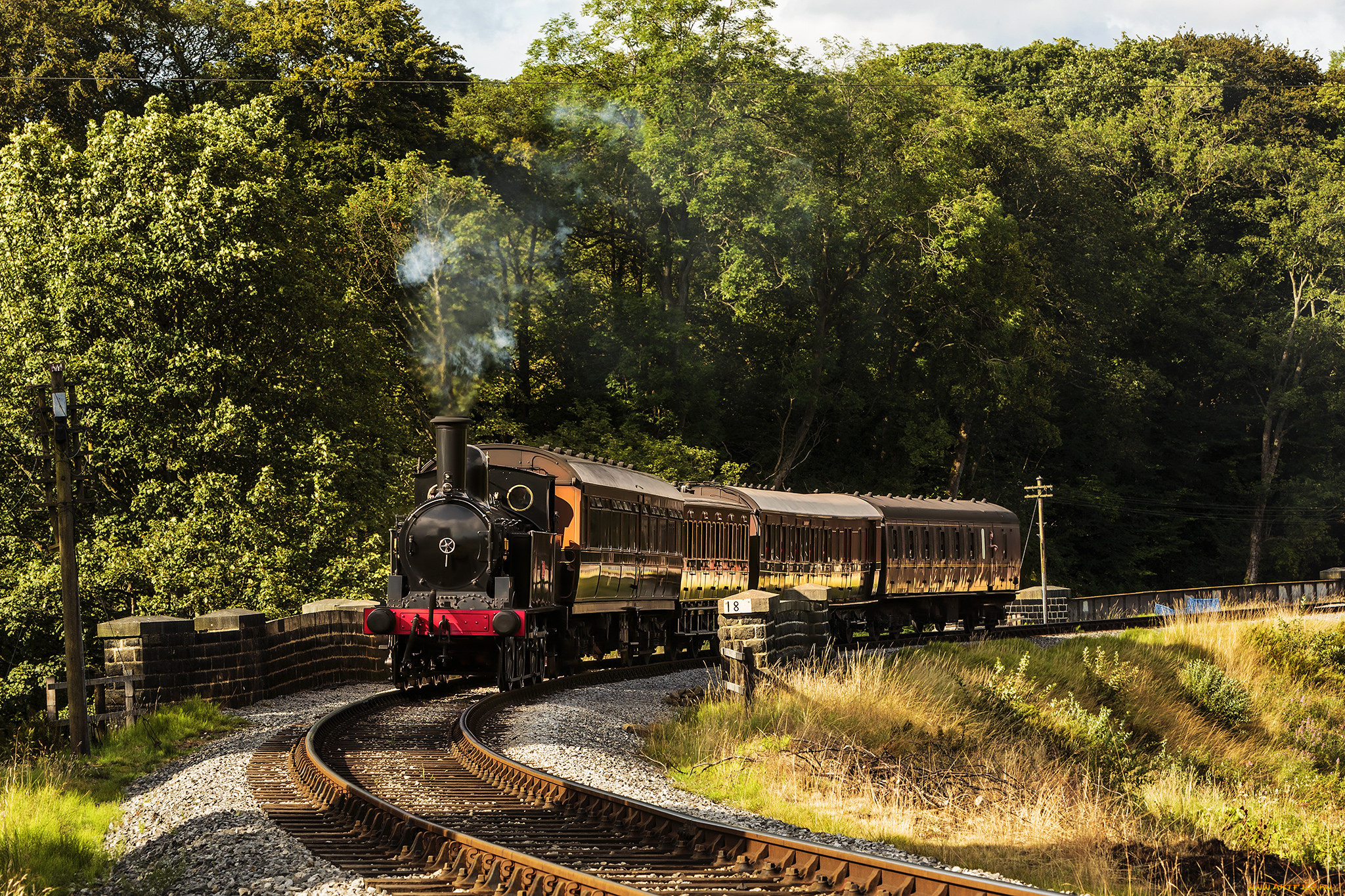техника, паровозы, паровоз, дорога, железная