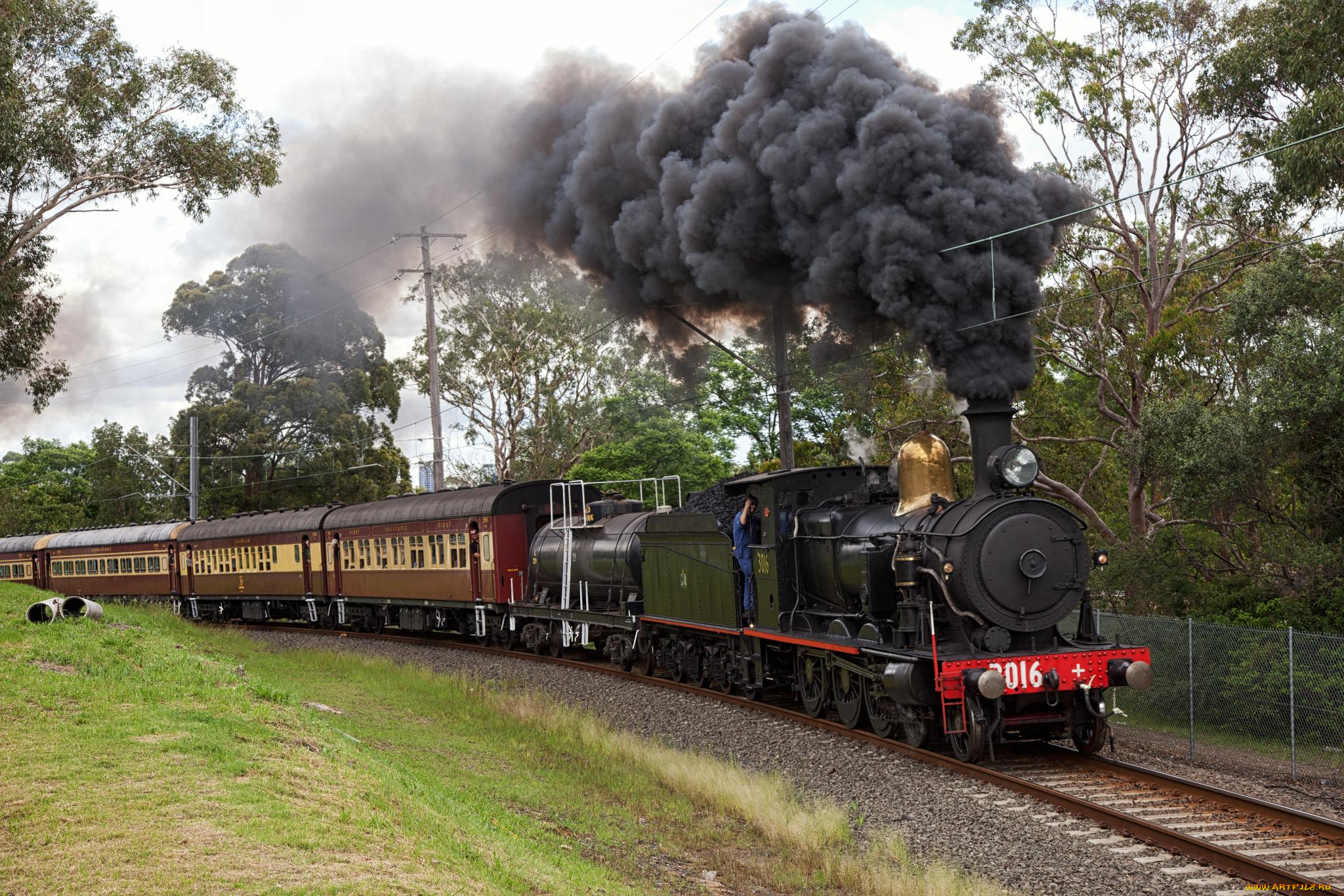 техника, паровозы, паровоз, дорога, железная