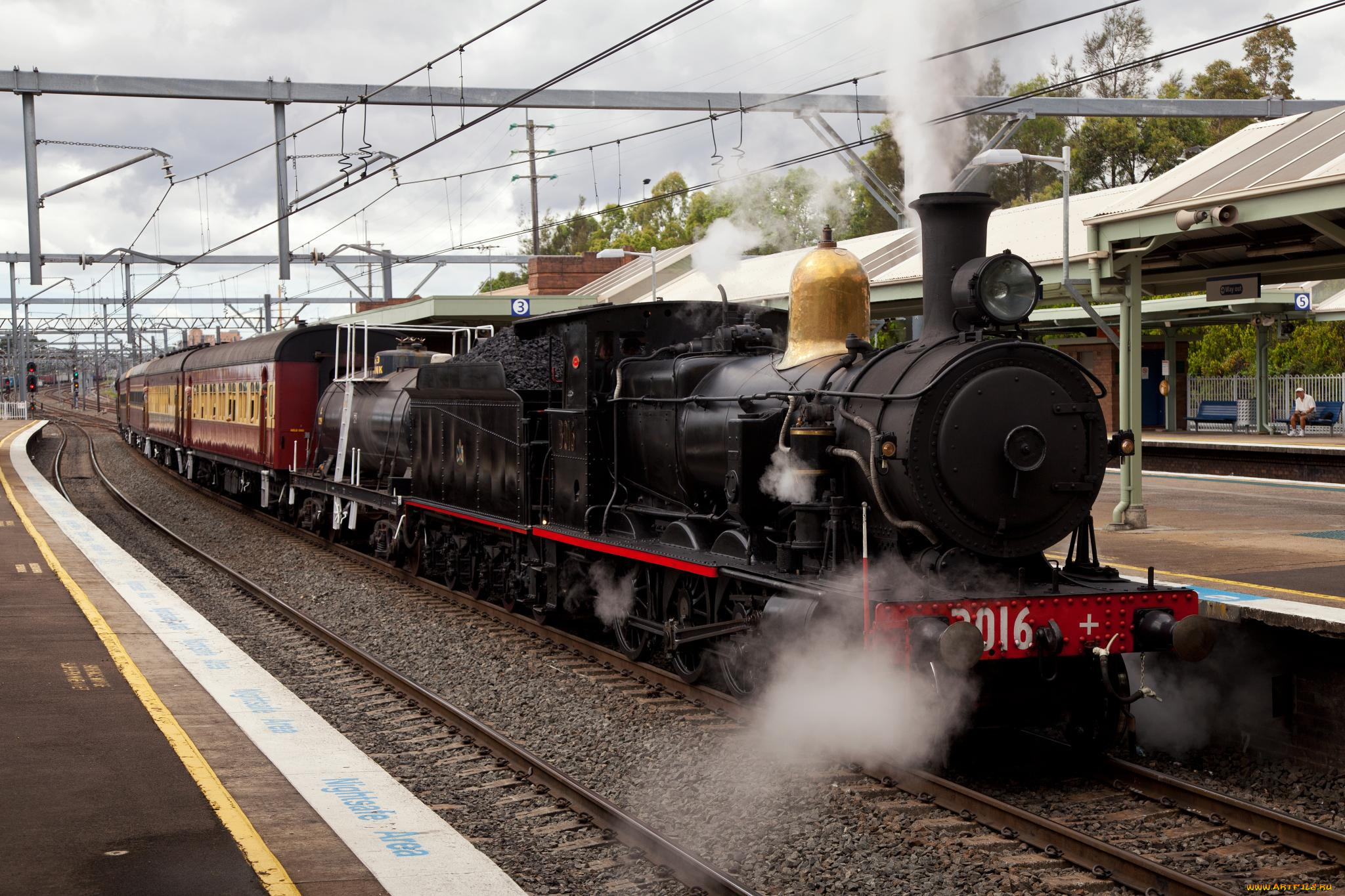 техника, паровозы, паровоз, дорога, железная