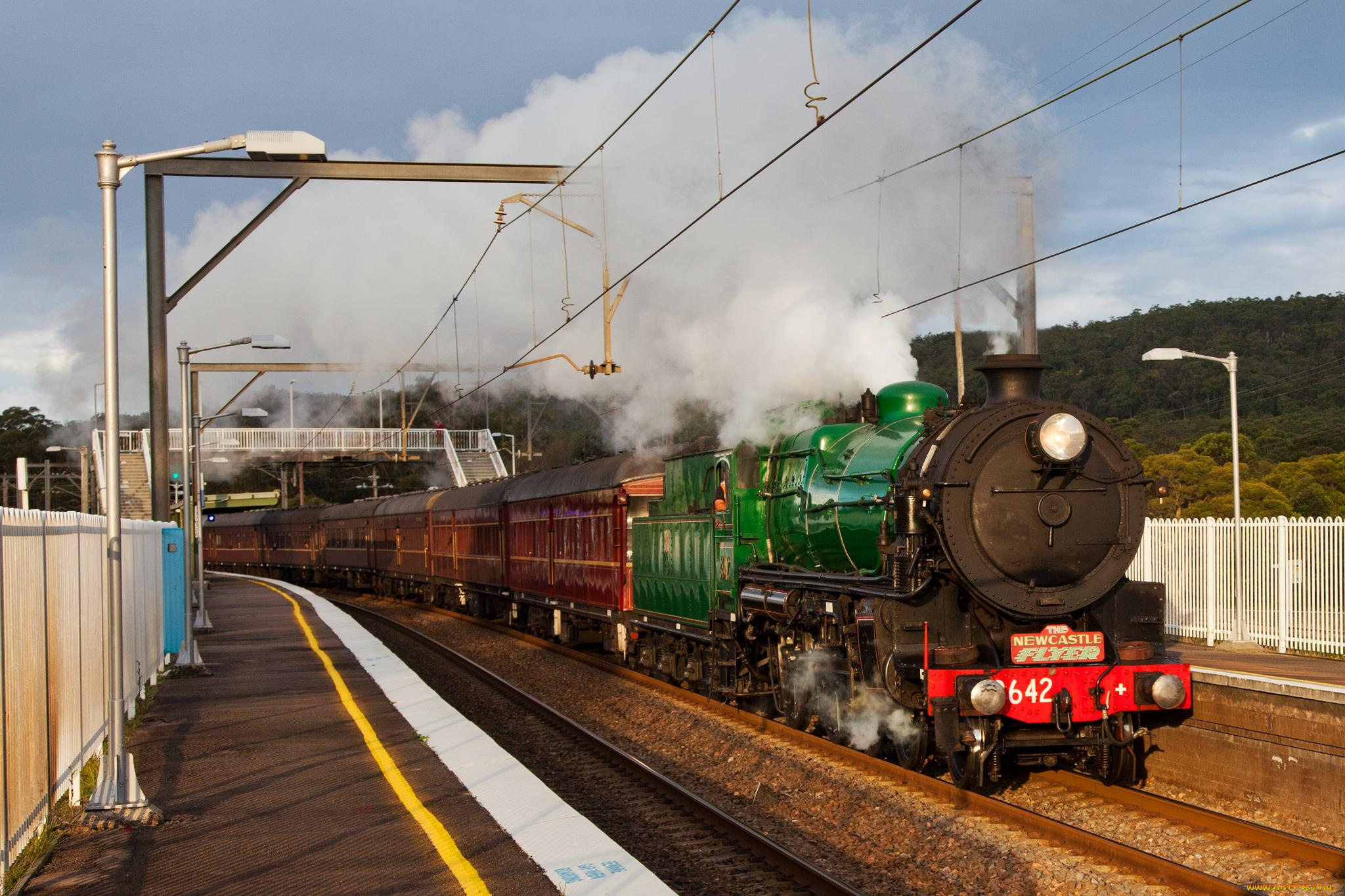 техника, паровозы, паровоз, дорога, железная