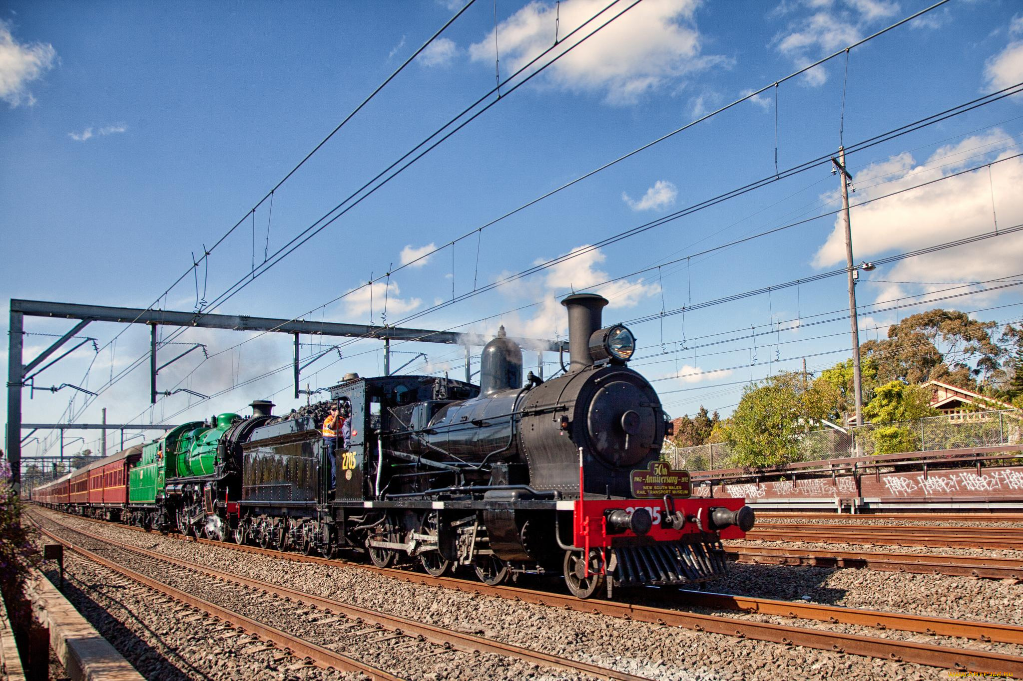 техника, паровозы, паровоз, дорога, железная