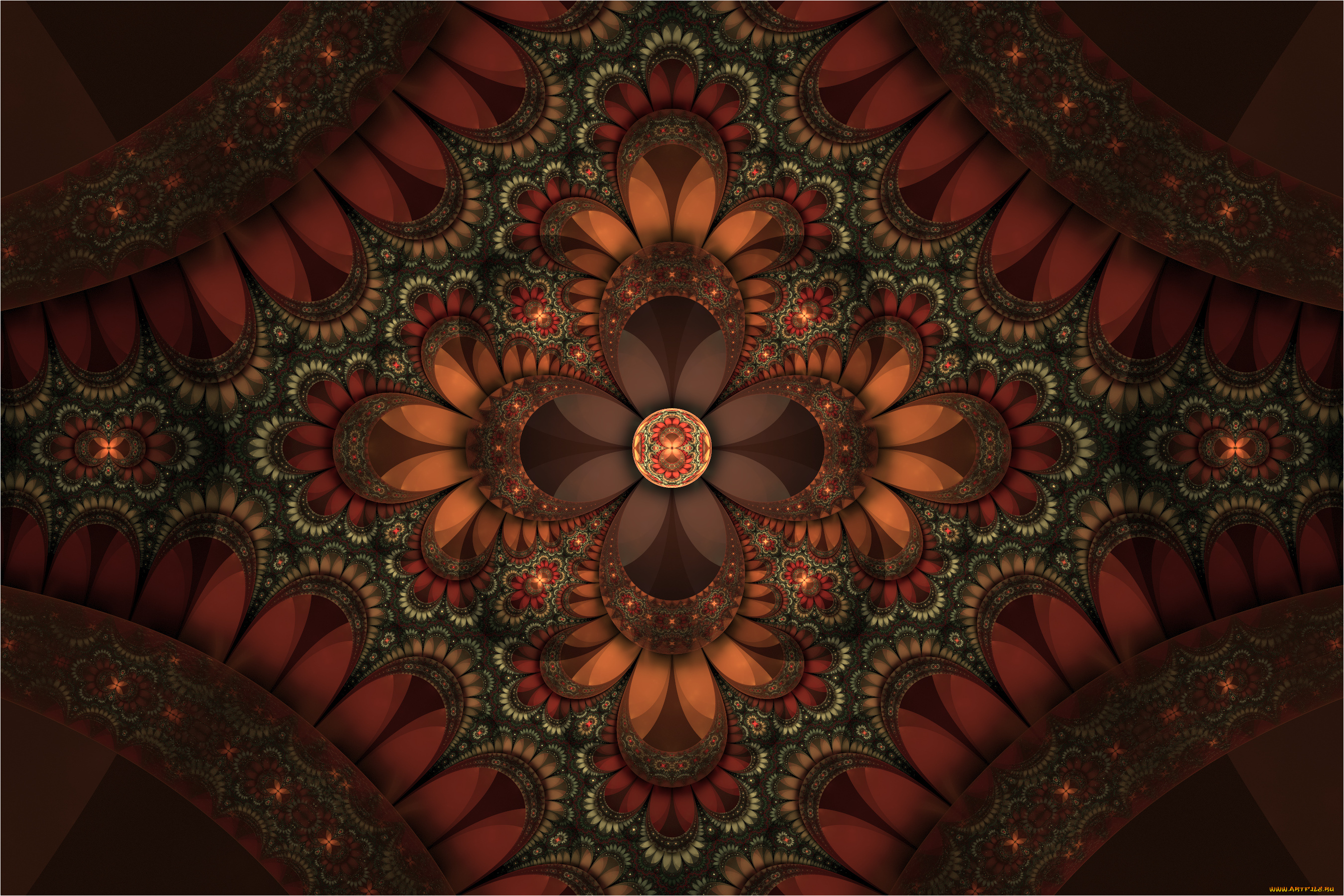 3д, графика, фракталы, , fractal, цвета, фон, узор