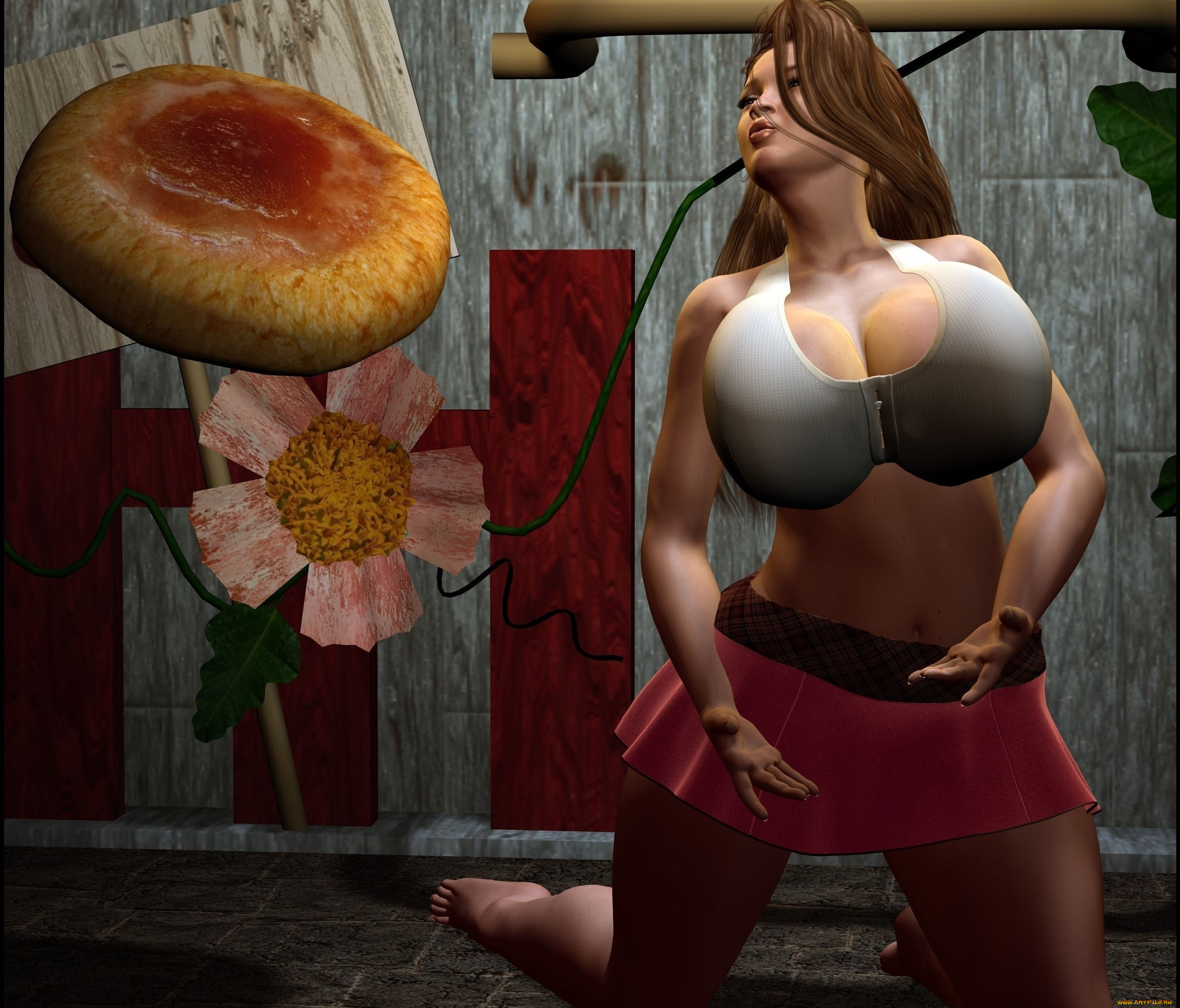 3д, графика, люди, , people, взгляд, девушка, фон