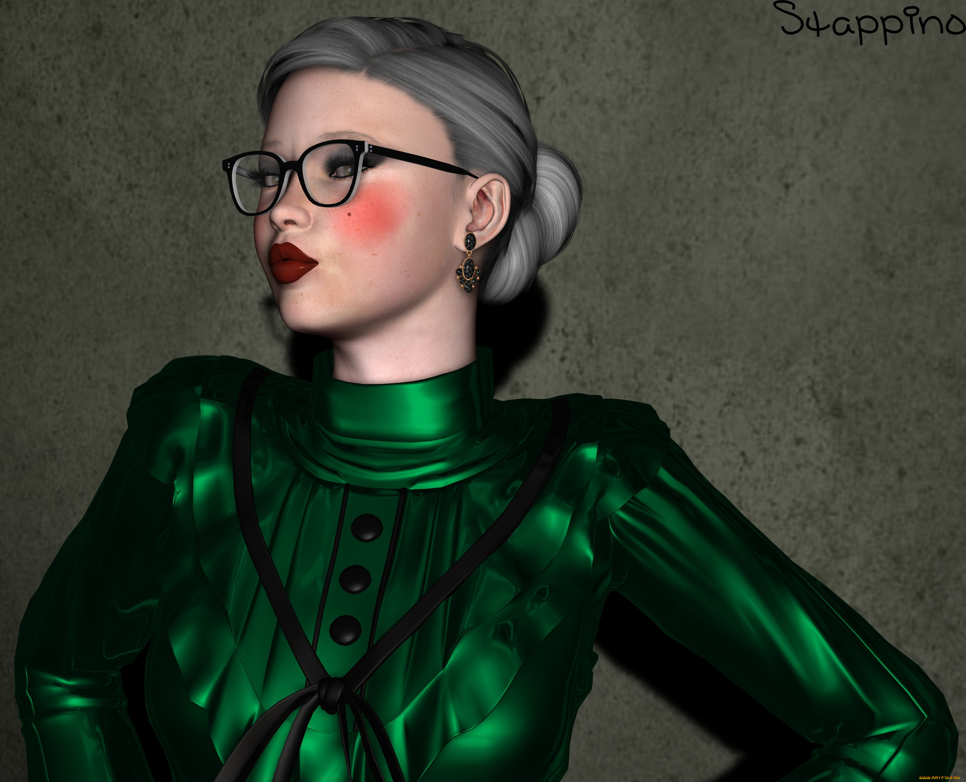 3д, графика, люди, , people, девушка, взгляд, фон