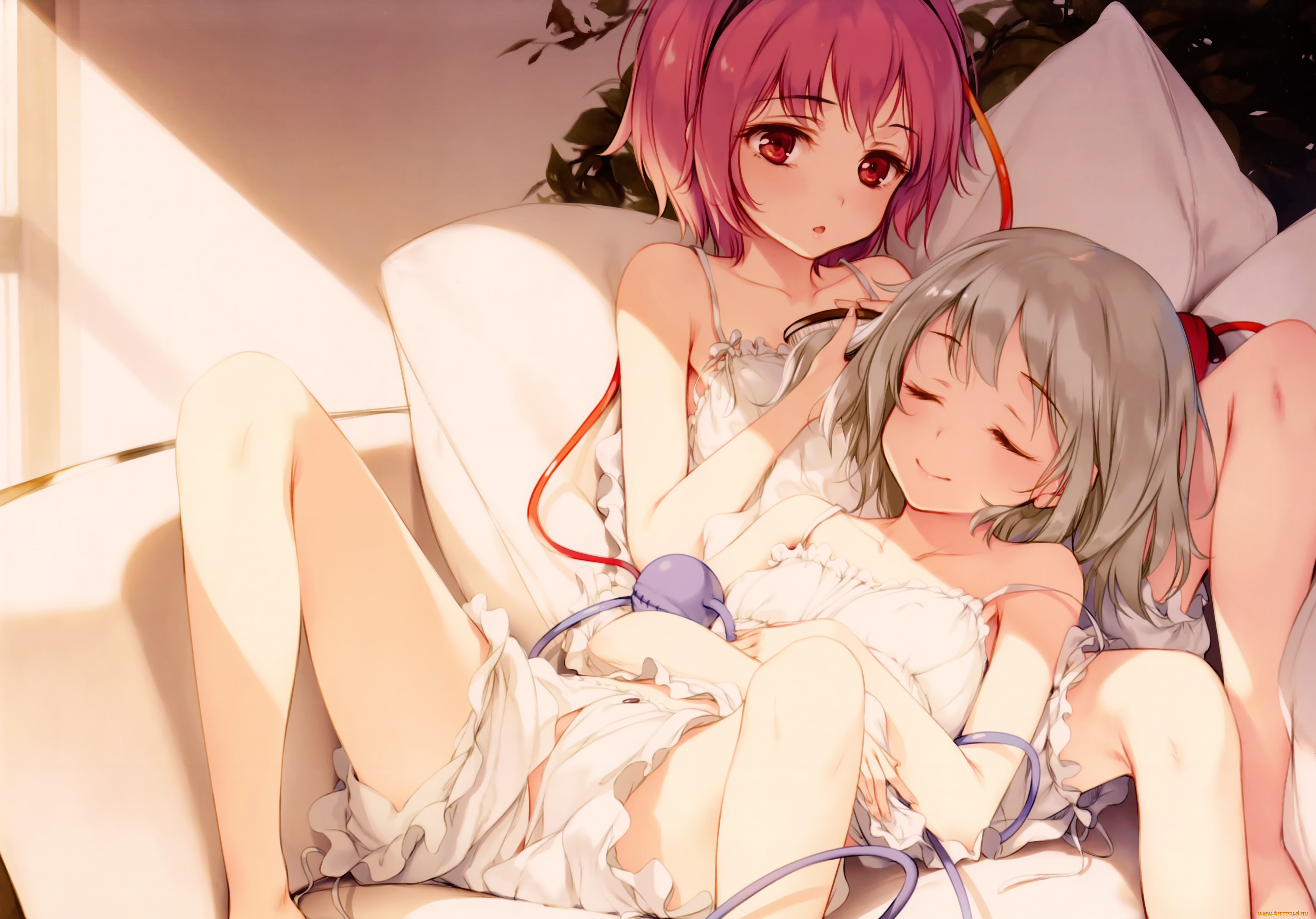 аниме, touhou, komeiji, satori, koishi, ke-ta