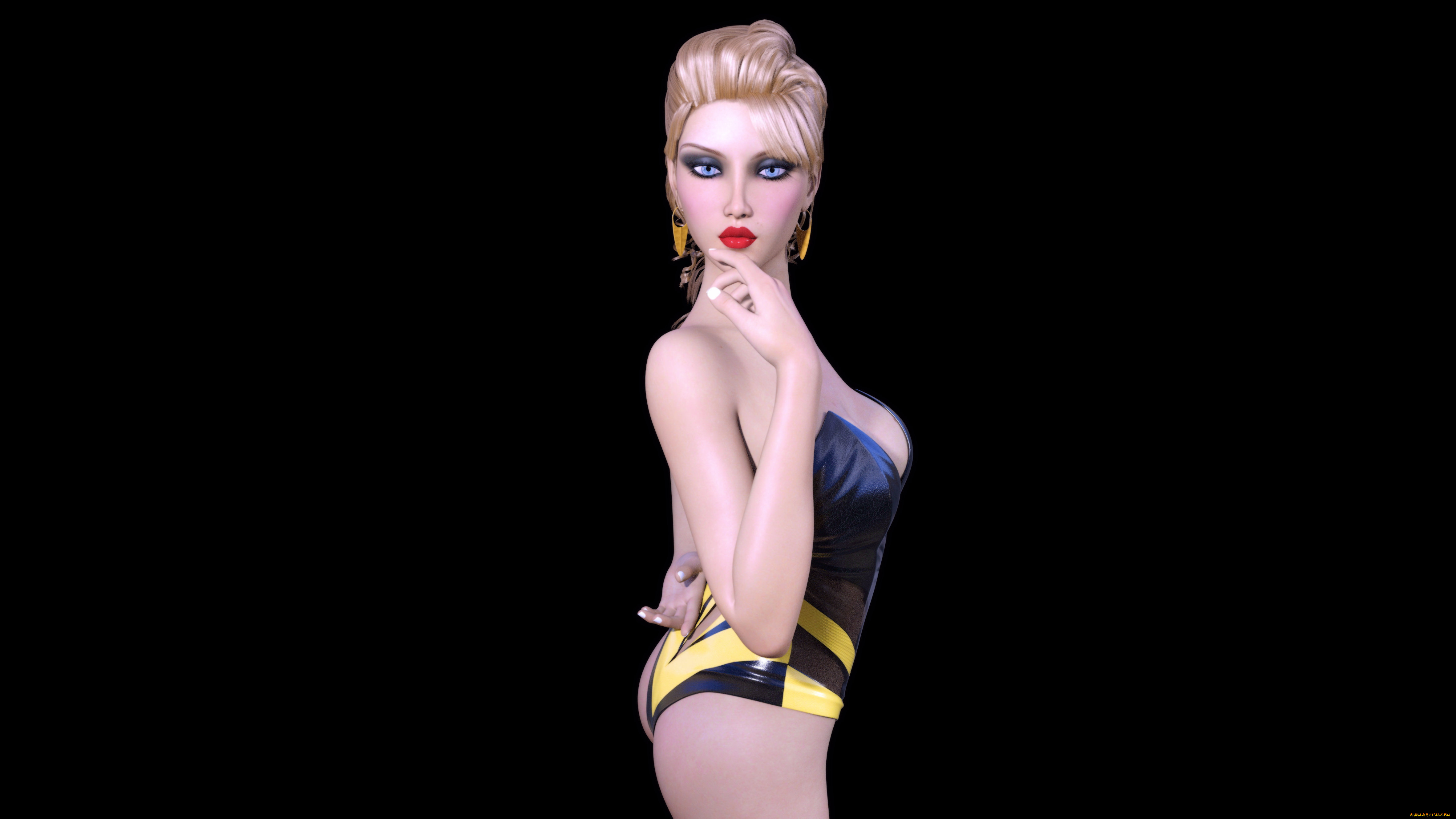 3д, графика, люди, , people, фон, взгляд, девушка