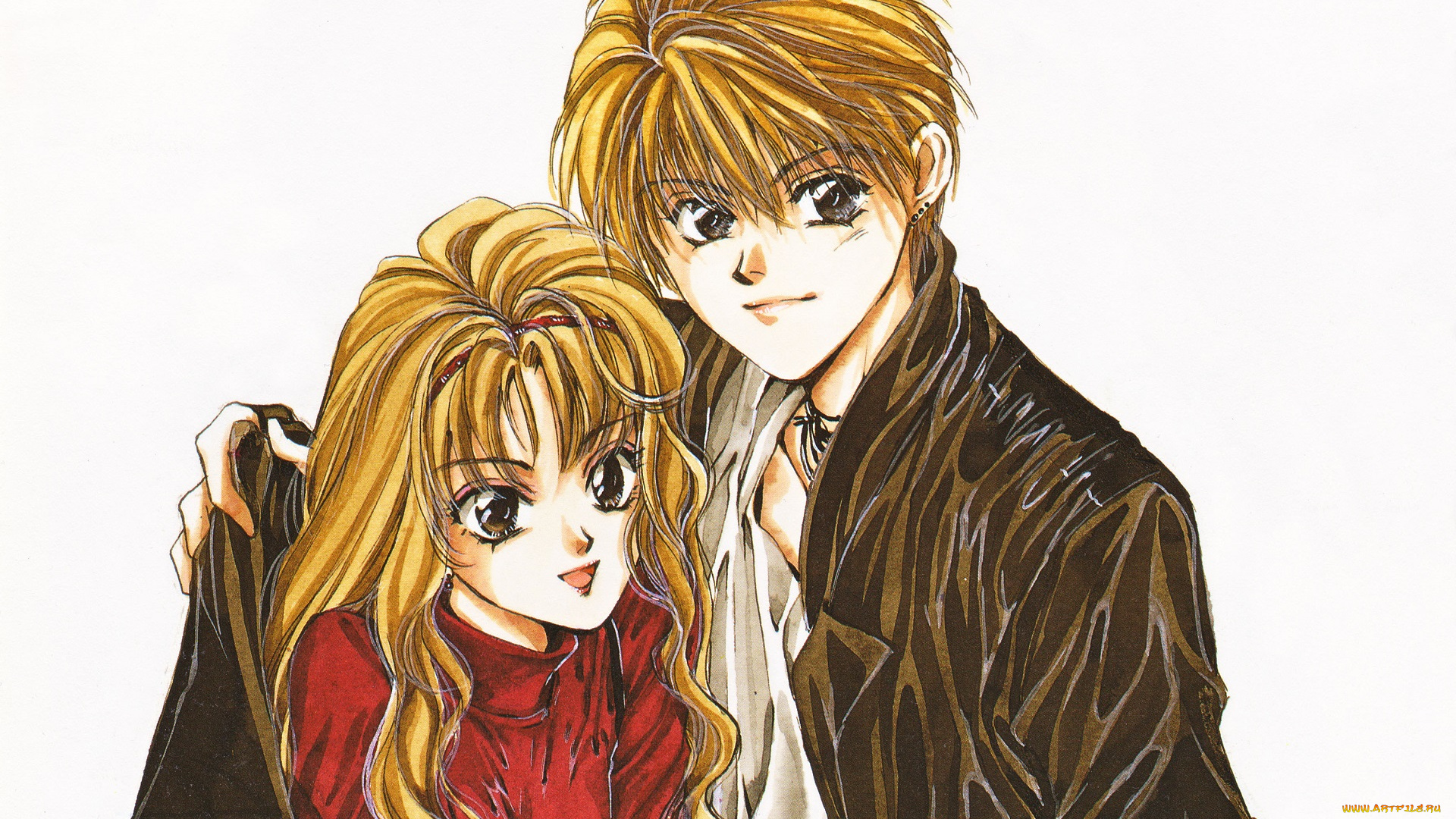 аниме, angel, sanctuary, двое