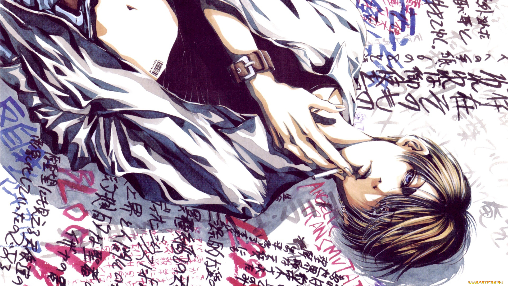 аниме, angel, sanctuary, парень