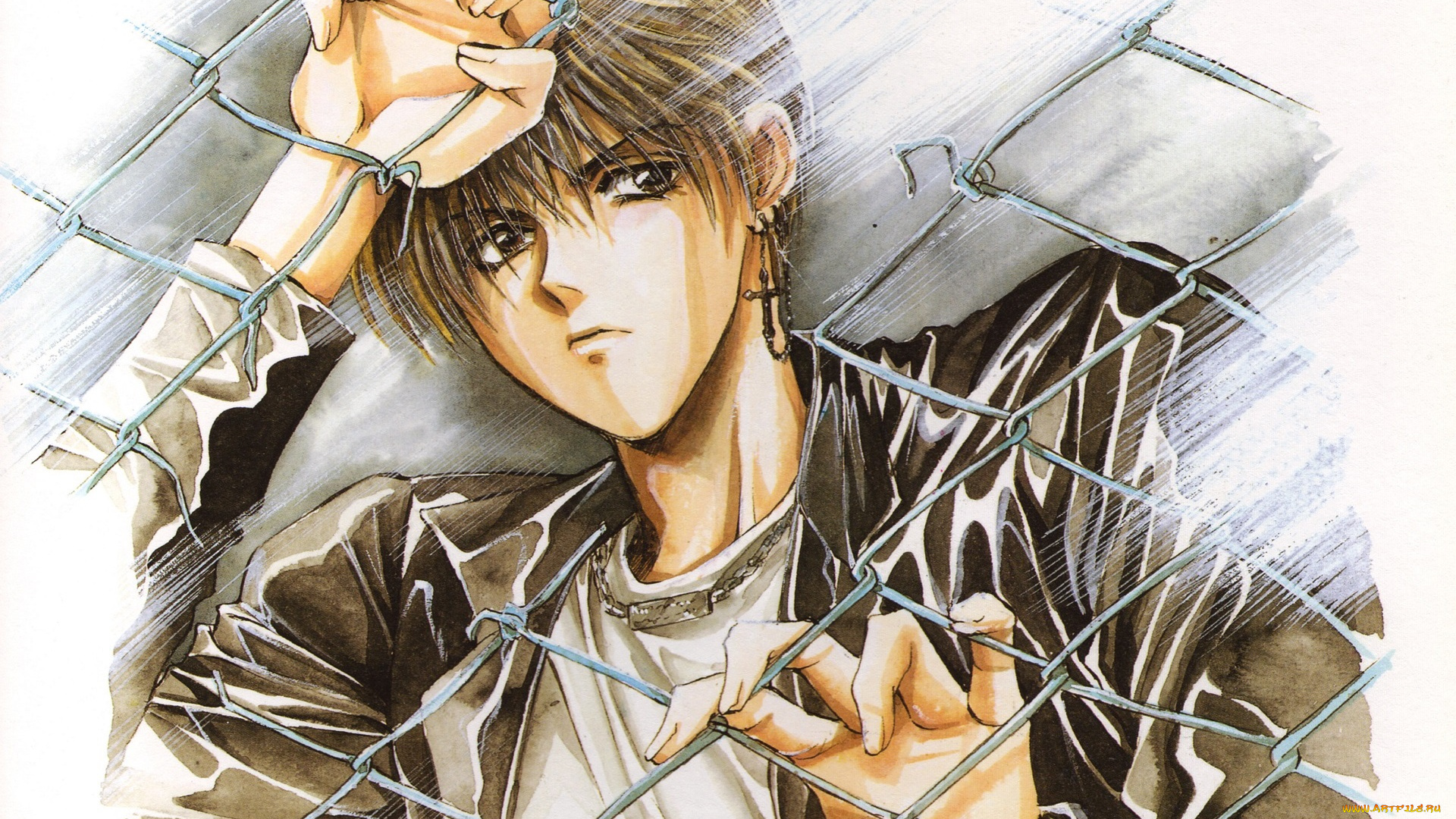 аниме, angel, sanctuary, парень