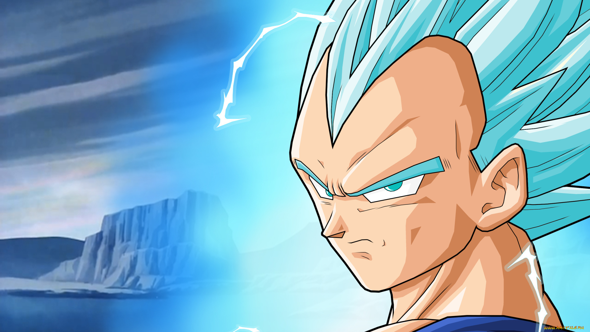 аниме, dragon, ball, фон, взгляд, парень