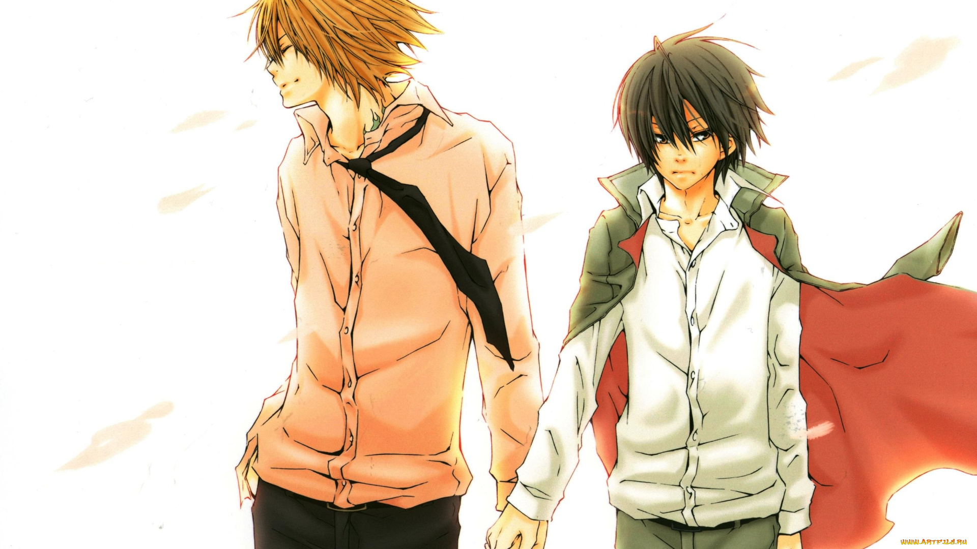 аниме, katekyo, hitman, reborn, плащ, парни, рубашки, галстук