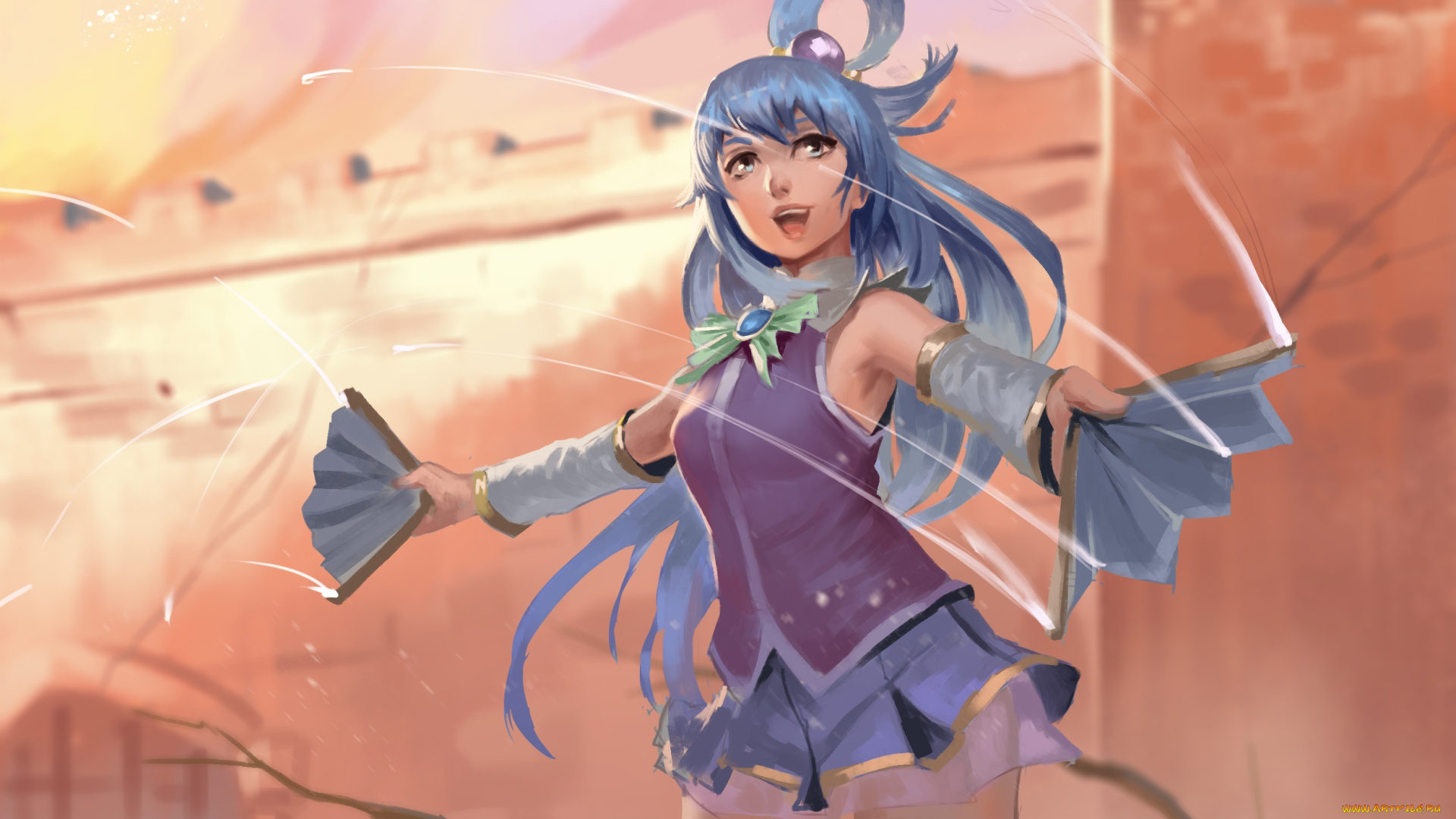 аниме, kono, subarashii, sekai, ni, shukufuku, wo, девушка, взгляд, фон