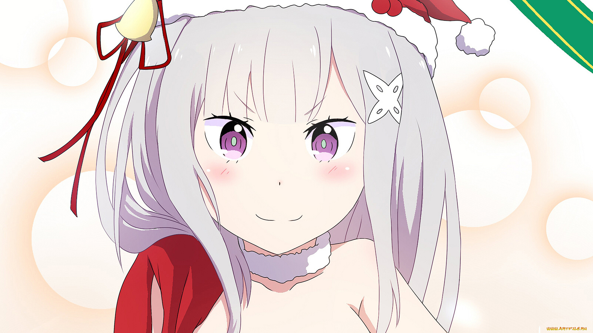 аниме, re, , zero, kara, hajimeru, isekai, seikatsu, девушка, взгляд, фон