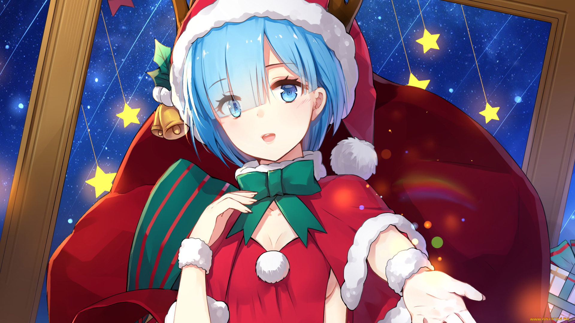 аниме, re, , zero, kara, hajimeru, isekai, seikatsu, девушка, взгляд, фон