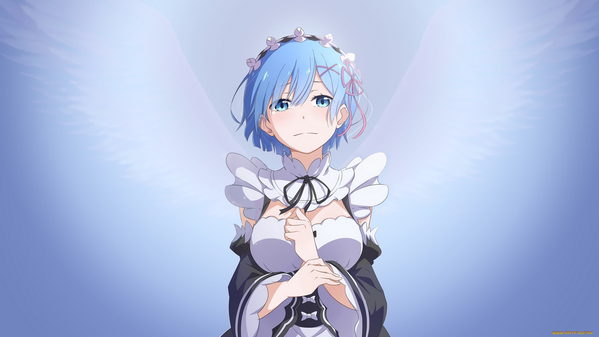 аниме, re, , zero, kara, hajimeru, isekai, seikatsu, девушка, взгляд, фон