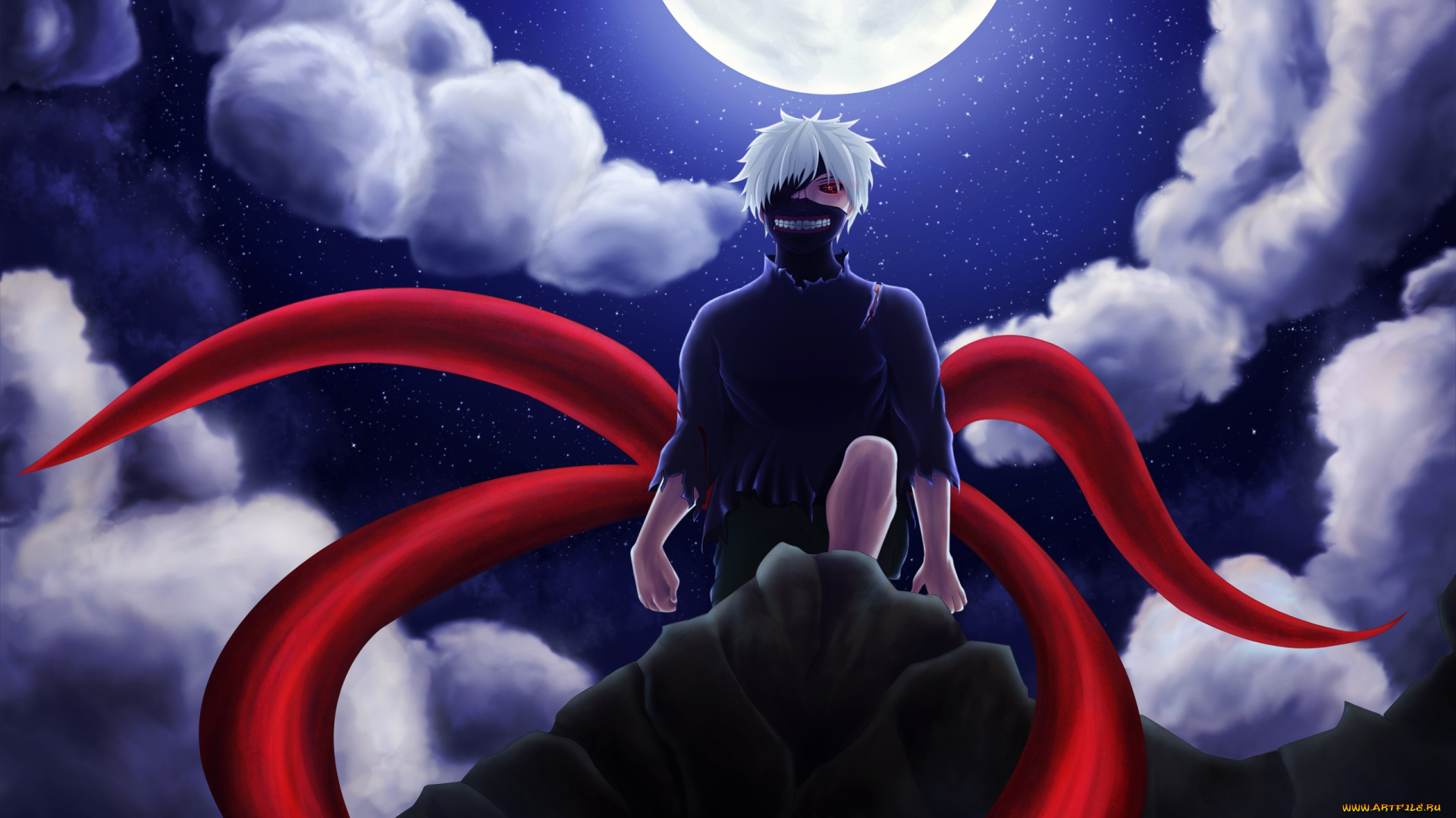 аниме, tokyo, ghoul, канеки