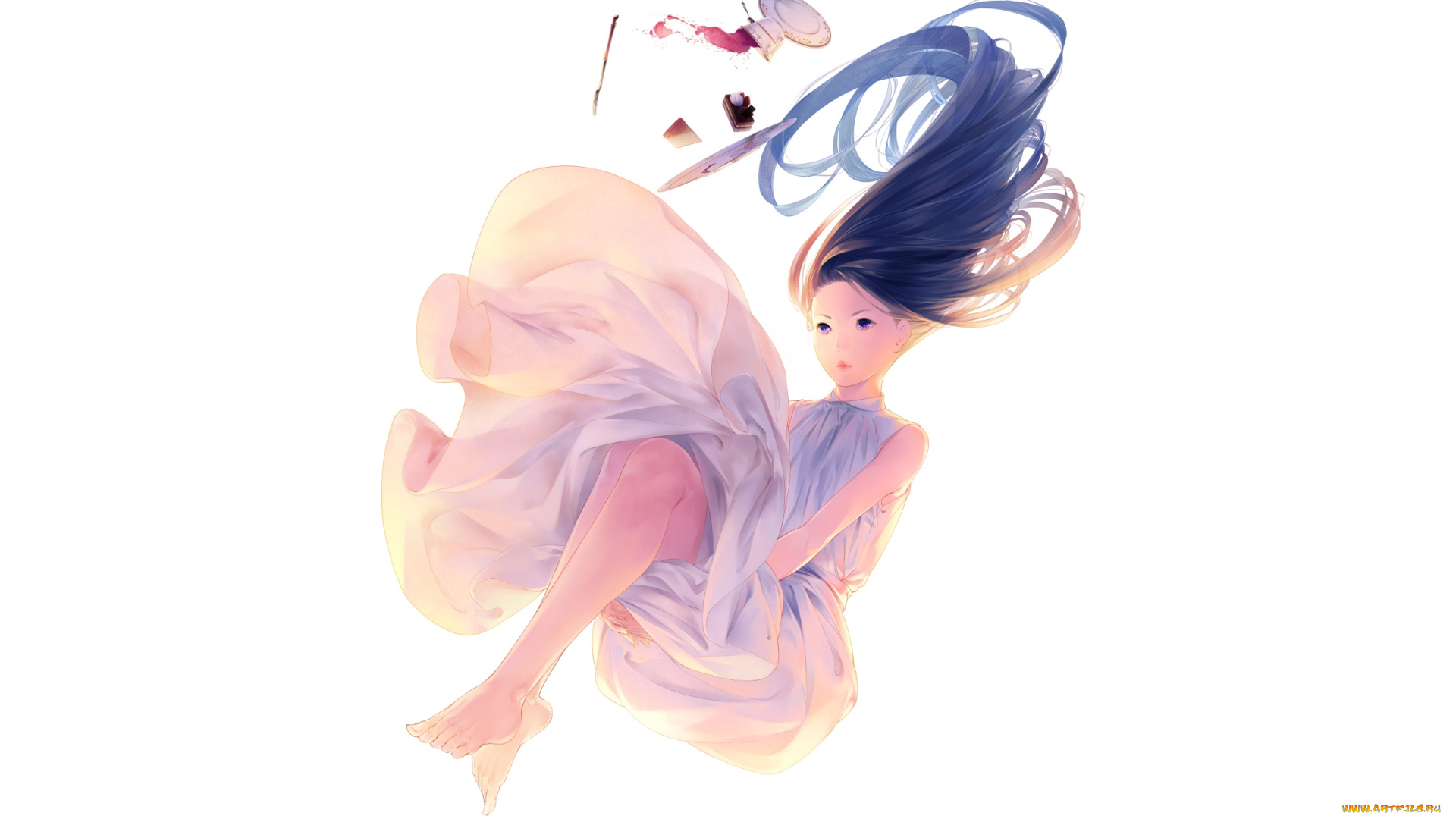 аниме, unknown, , другое, фон, взгляд, девушка